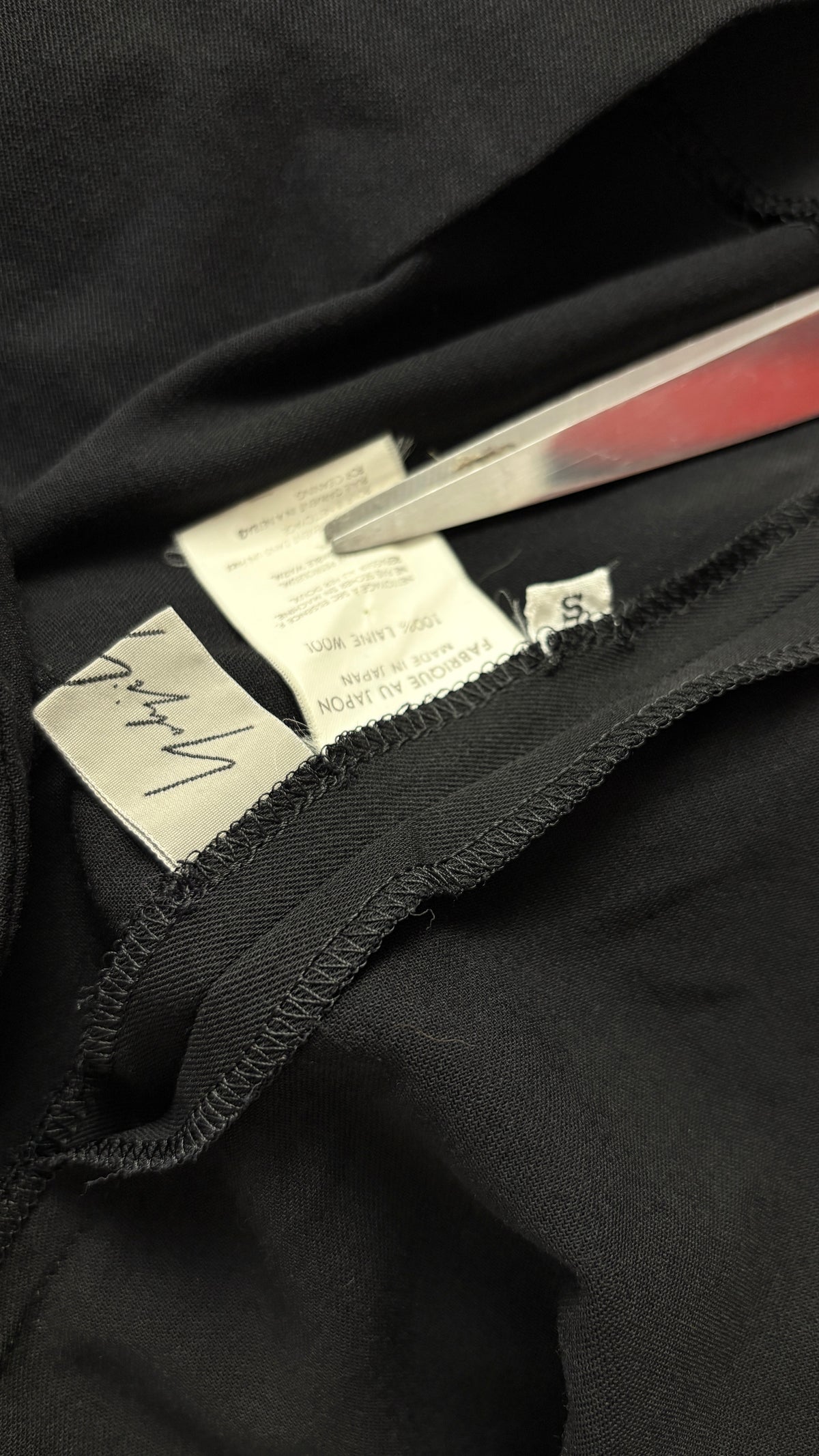 Yohji Yamamoto integrated belt mini dress