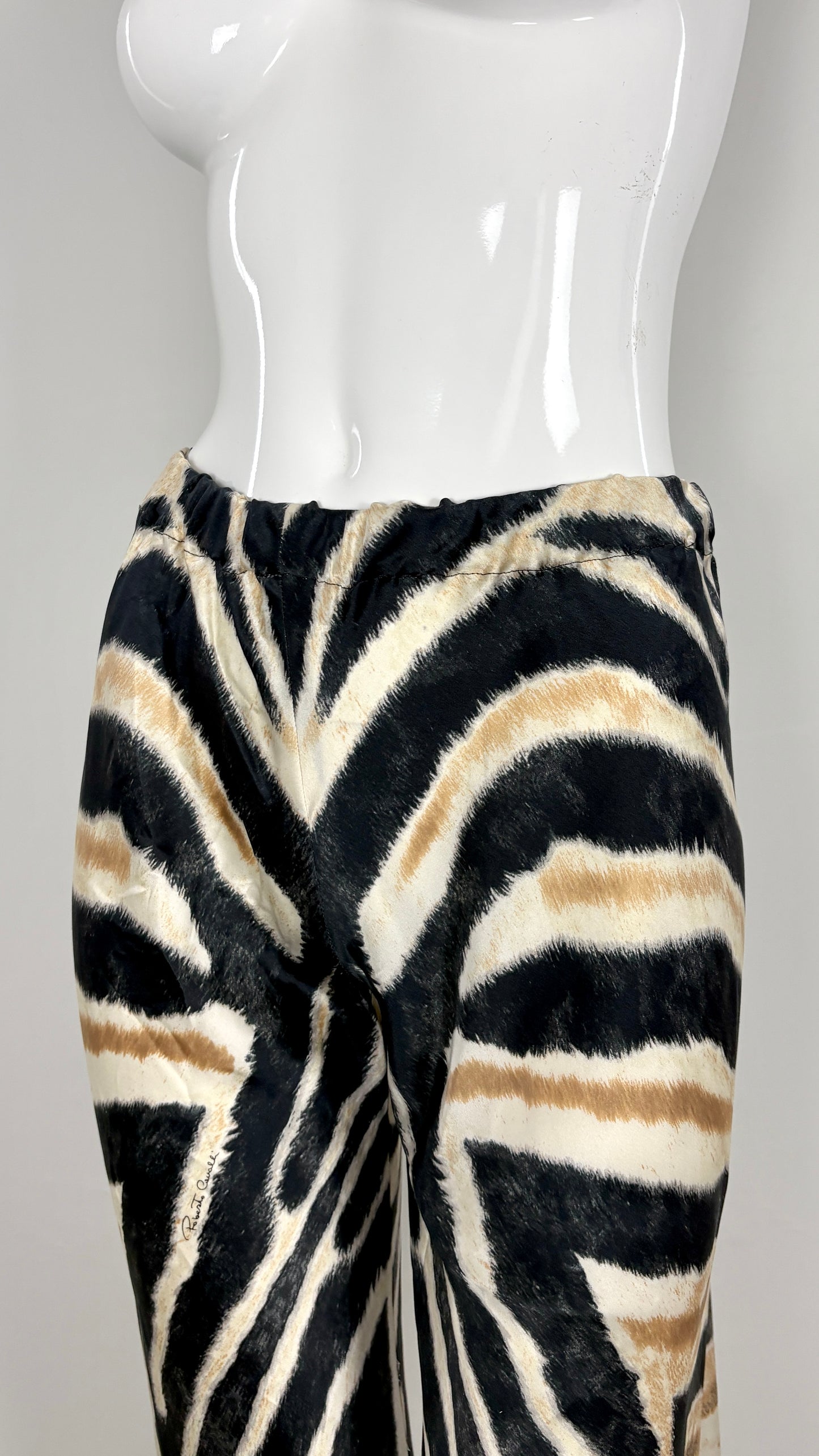 Roberto Cavalli zebra and gemstone print ensemble