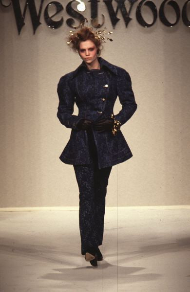 Vivienne Westwood A/W 1996 floral denim skirt