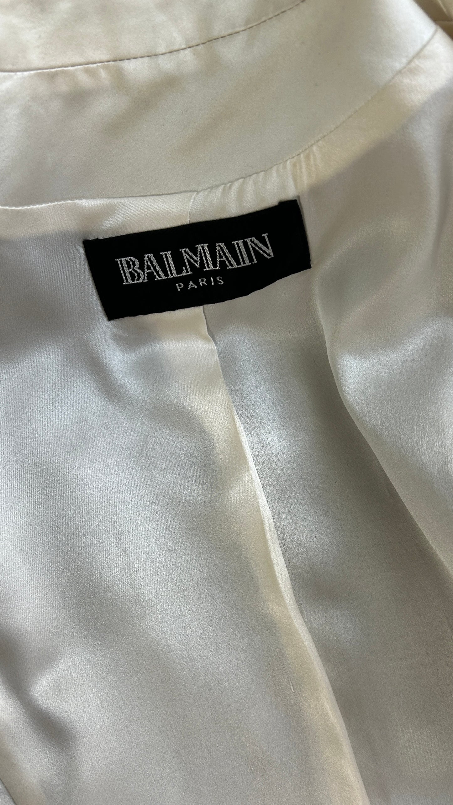 Balmain dramatic shoulder studded jacket