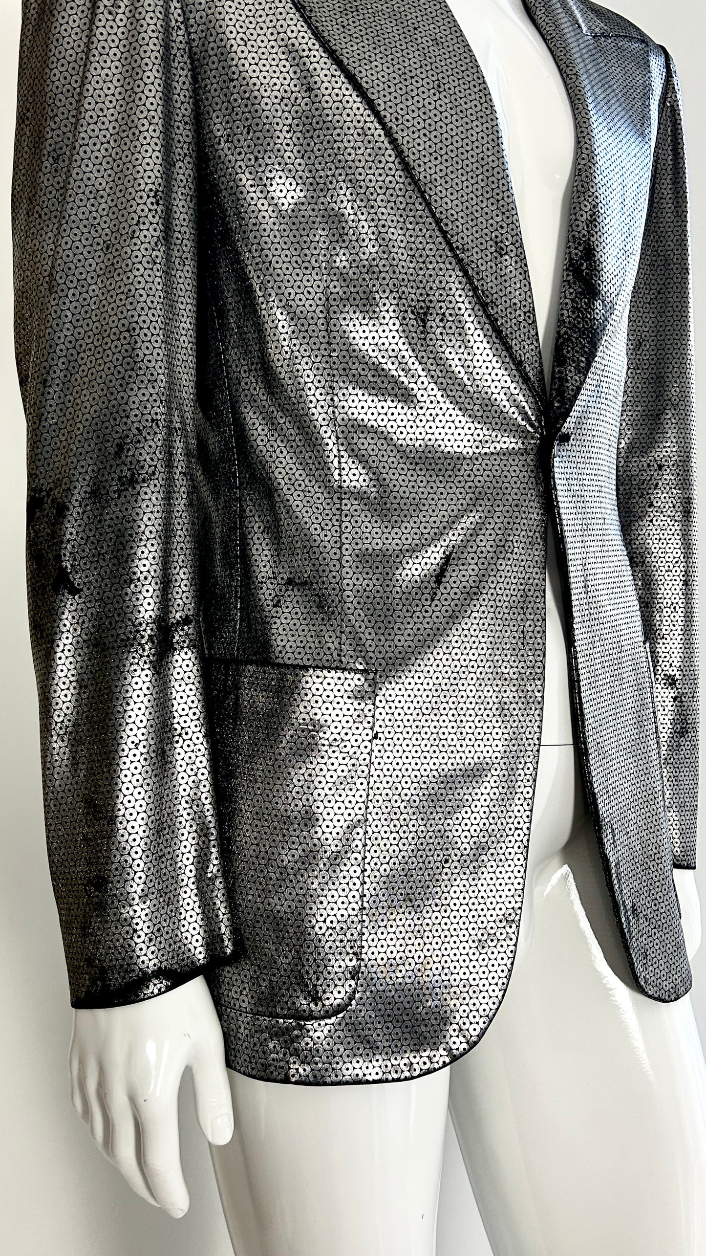 Stephen Sprouse trompe l'oeil sequin jacket