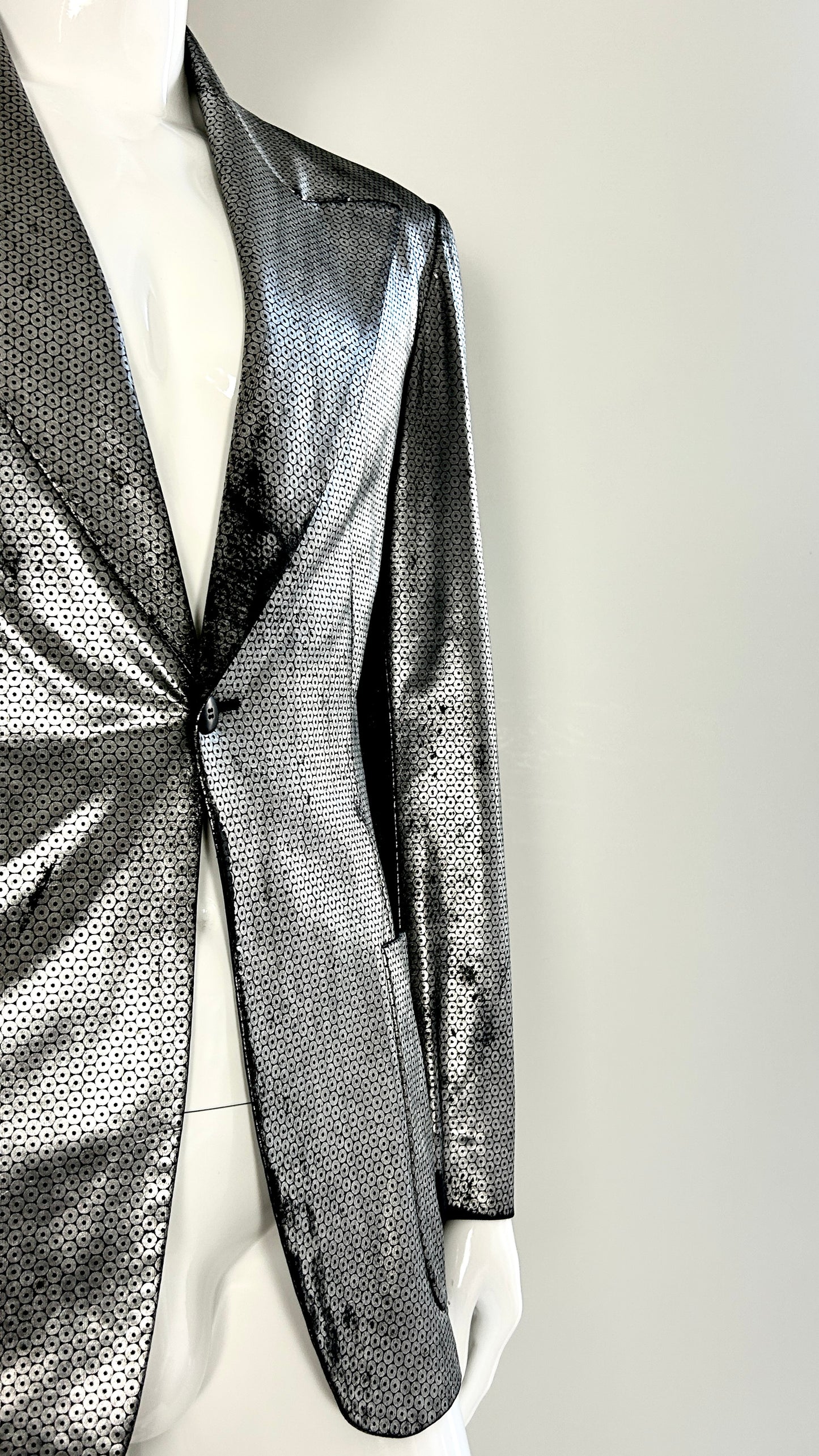 Stephen Sprouse trompe l'oeil sequin jacket