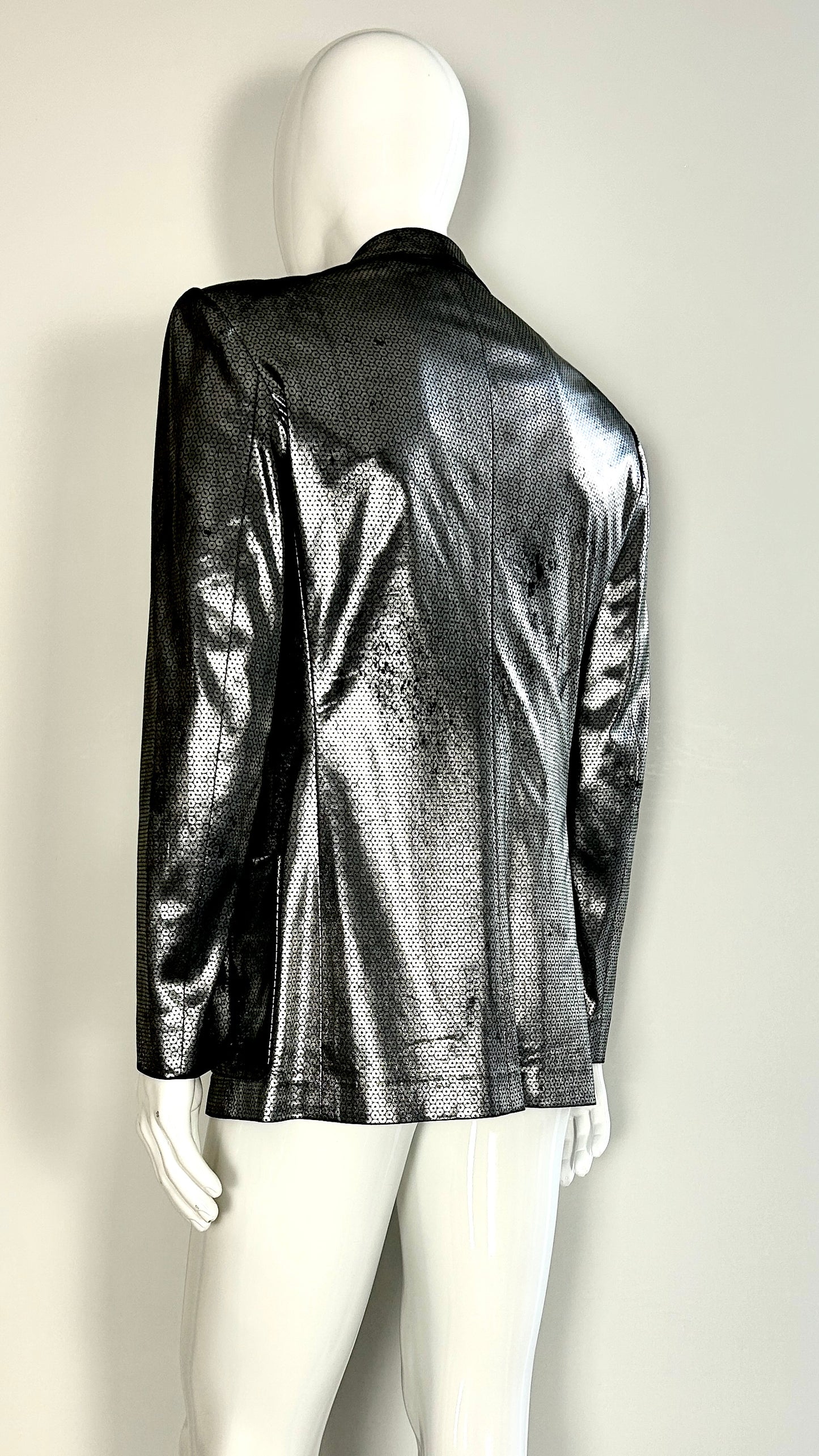 Stephen Sprouse trompe l'oeil sequin jacket