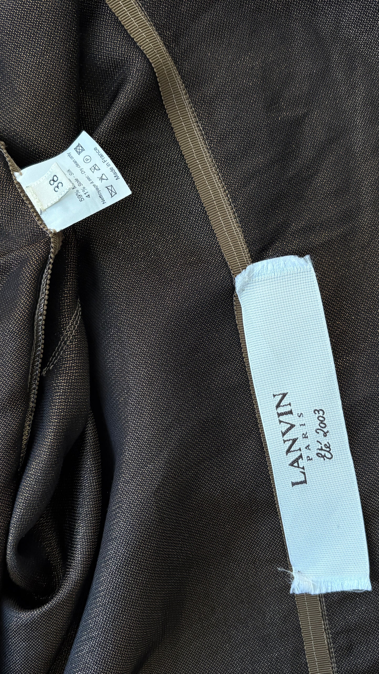 Lanvin S/S 2003 metallic thread jacket