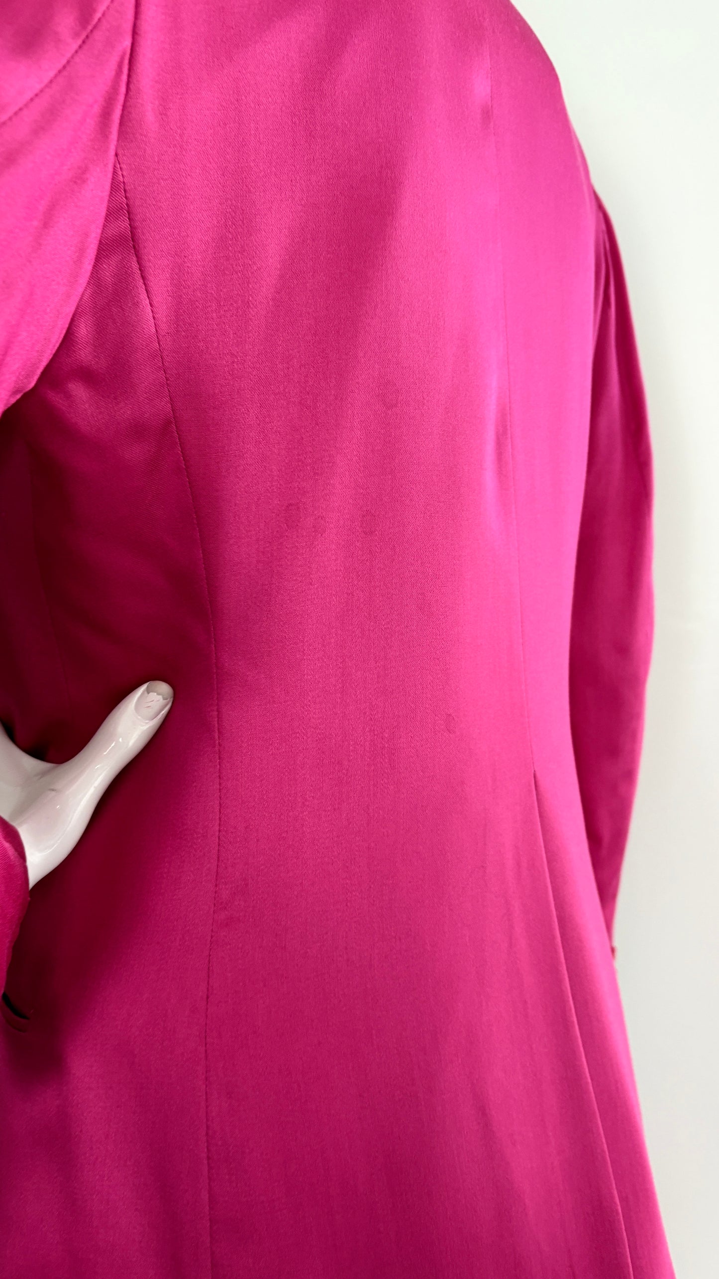 Stephen Sprouse pink skirt suit
