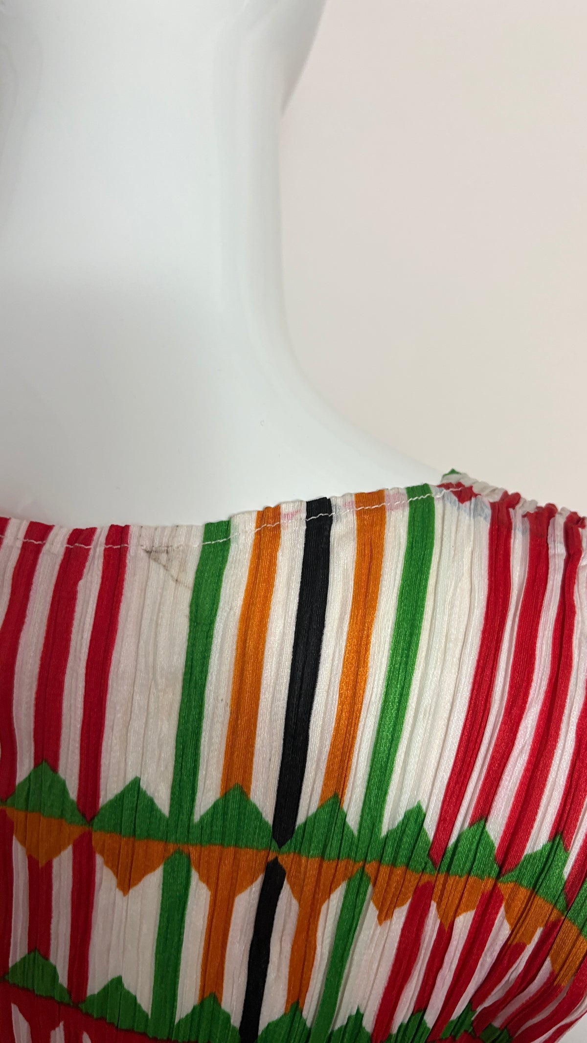 Issey Miyake Pleats Please S/S 2012 multicolour plaid dress