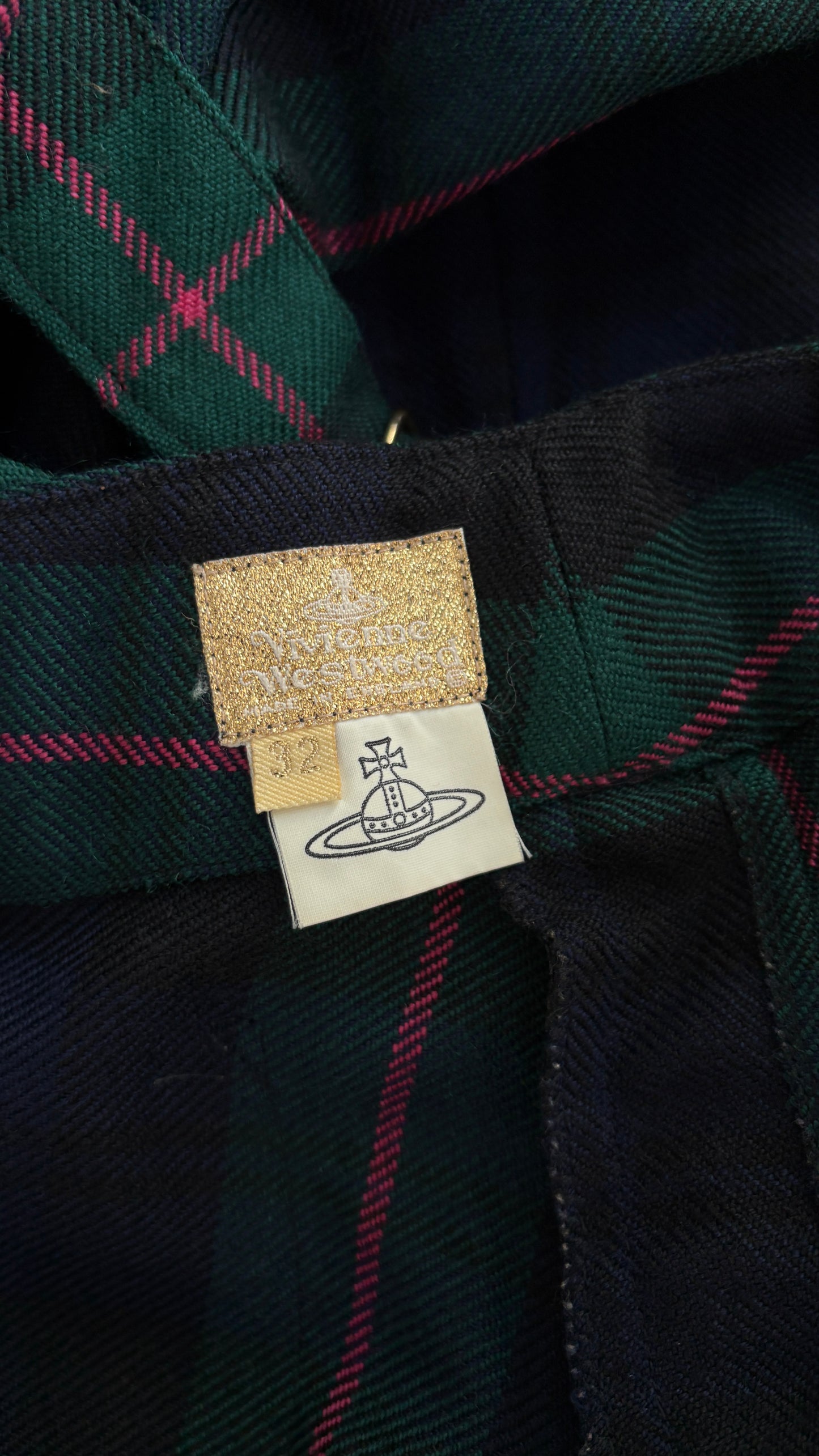 Vivienne Westwood Modern Renwick tartan ensemble