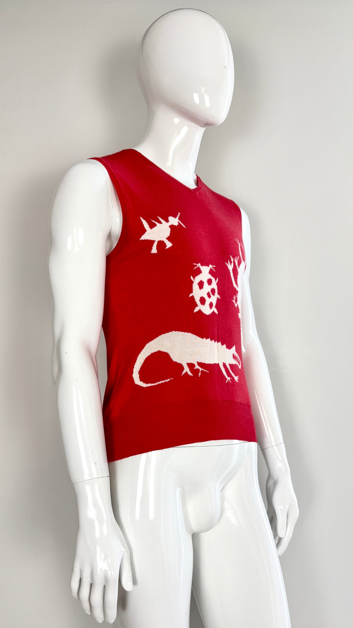 Bernhard Willhelm insect knitted vest