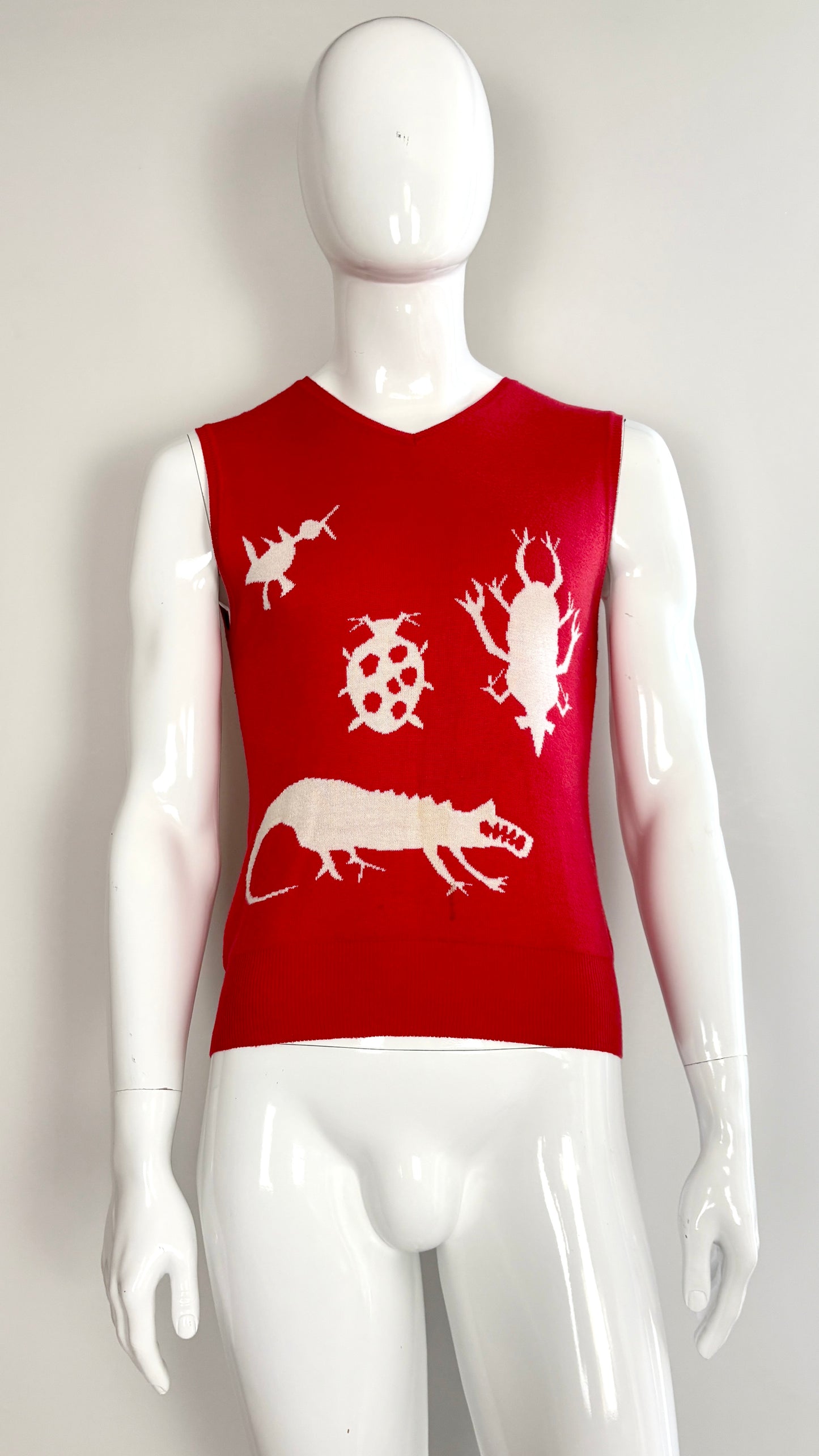 Bernhard Willhelm insect knitted vest