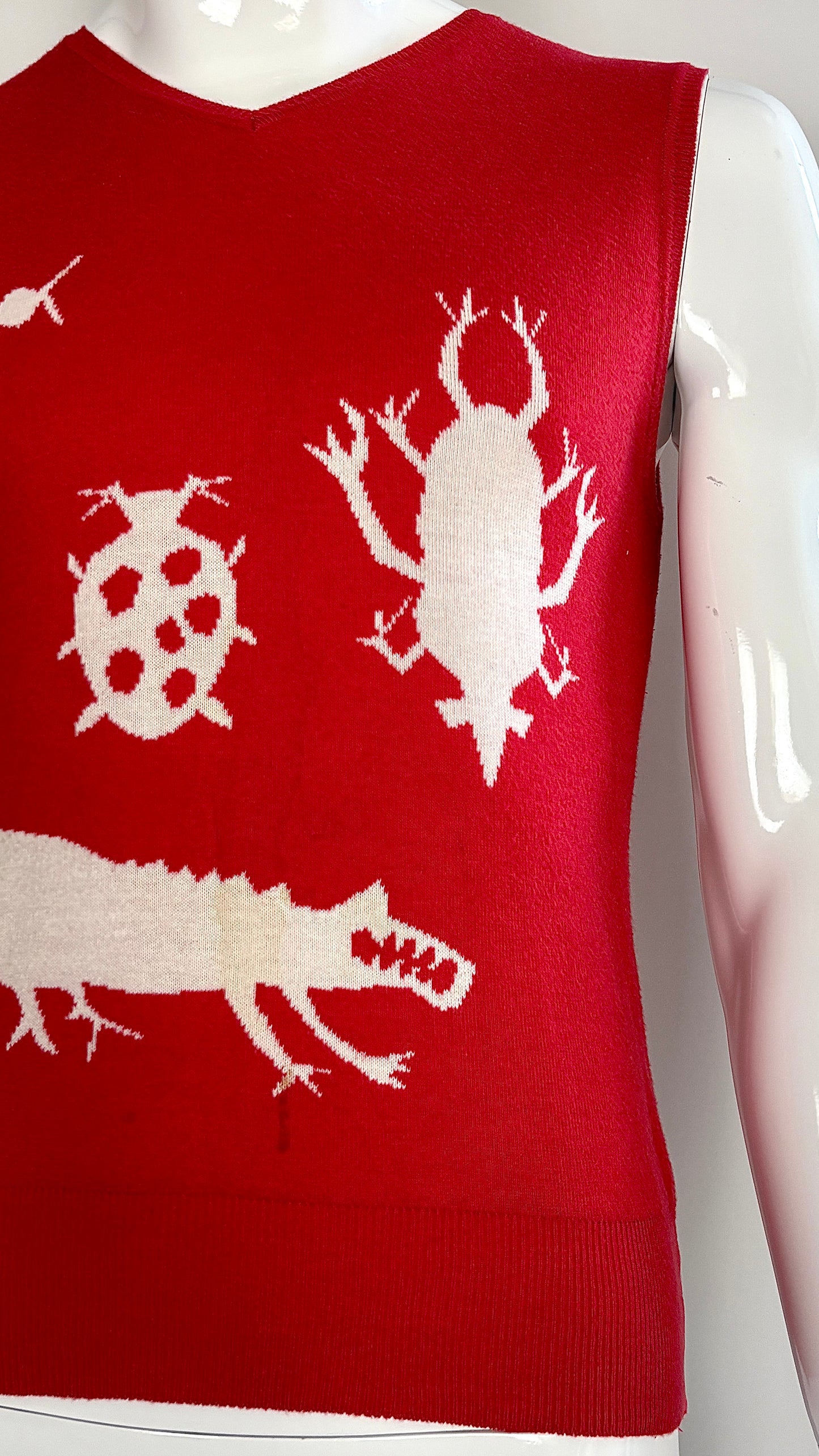 Bernhard Willhelm insect knitted vest