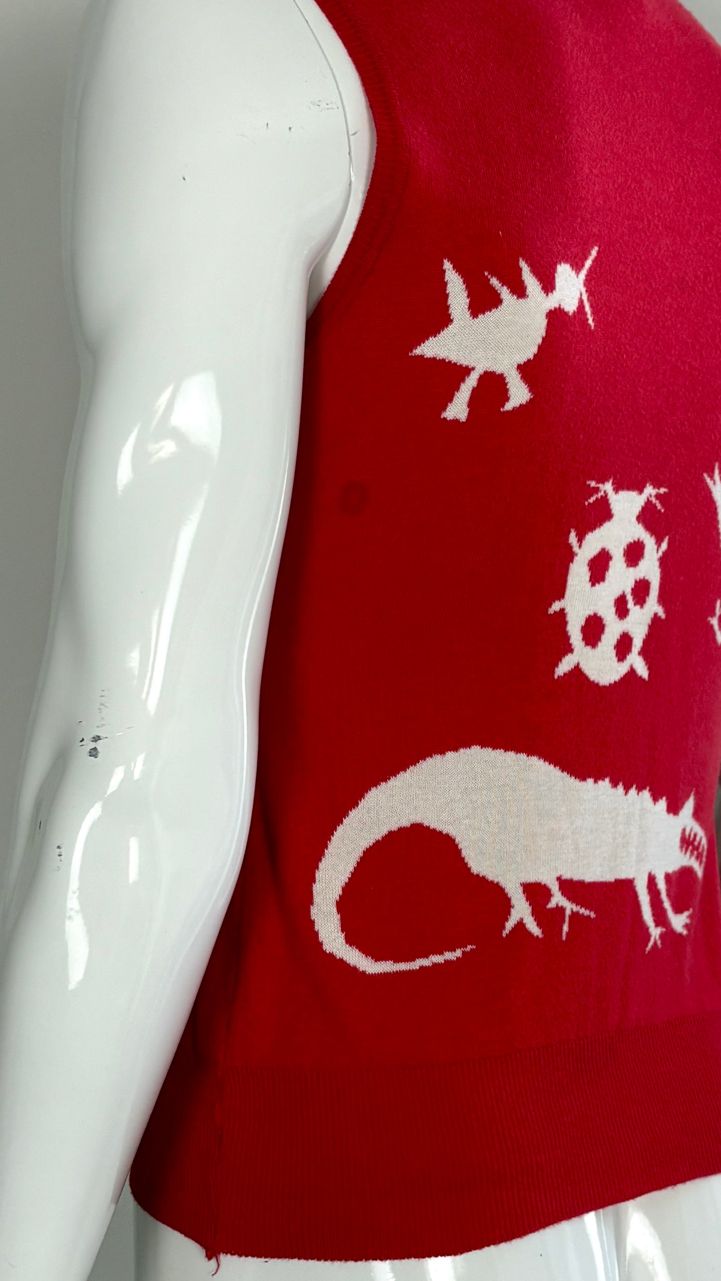 Bernhard Willhelm insect knitted vest