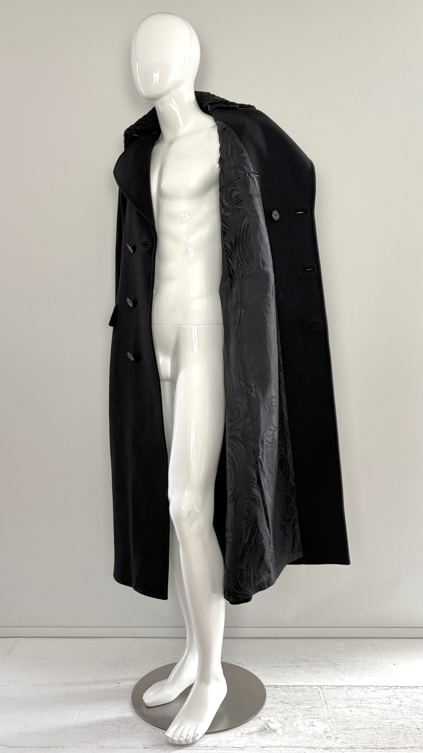 Pucci overcoat with detachable collar