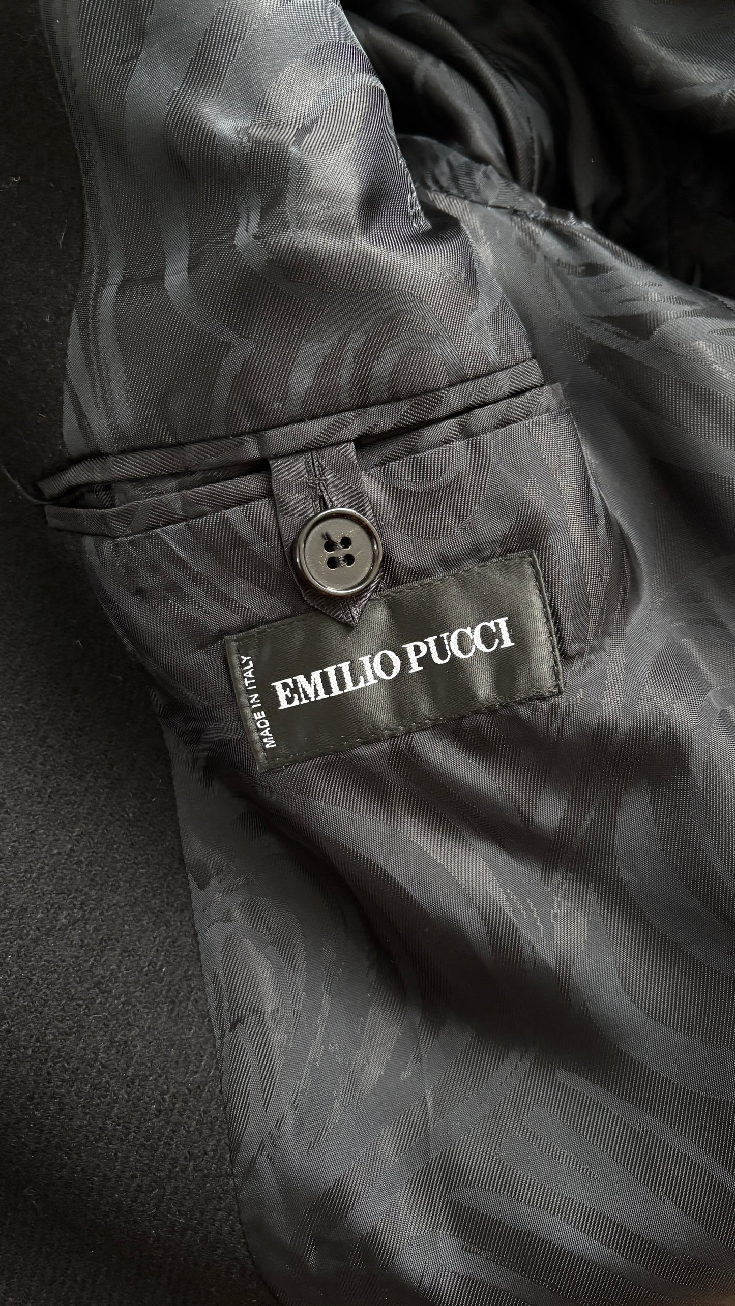 Pucci overcoat with detachable collar