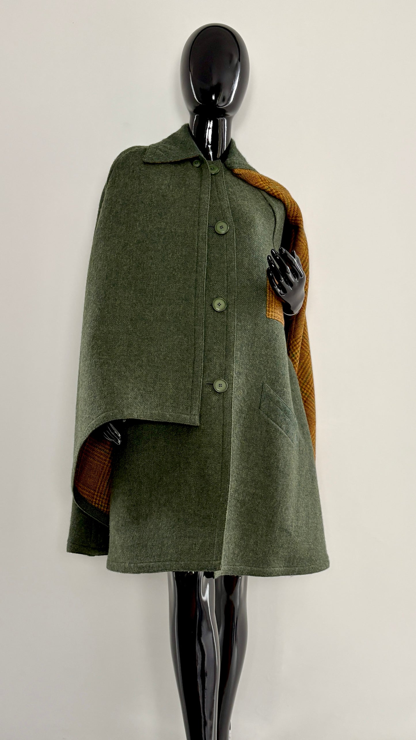 Hermés cape with integrated jacket