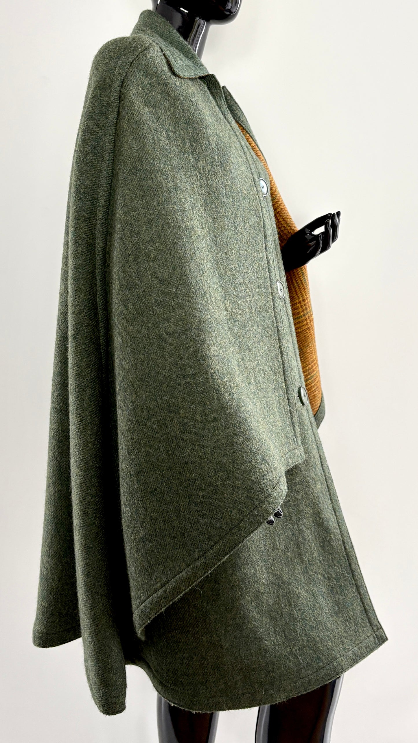 Hermés cape with integrated jacket
