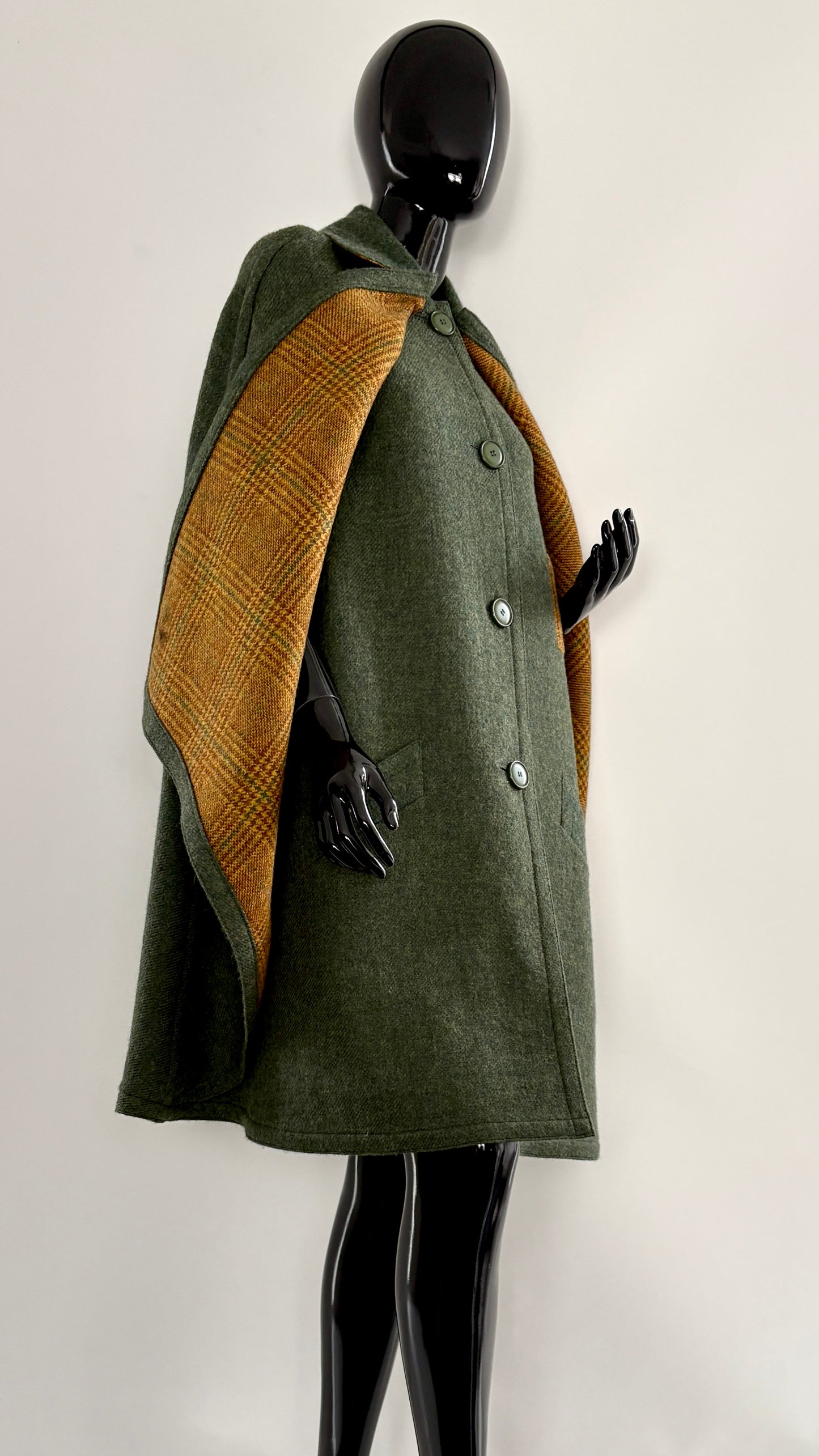 Hermés cape with integrated jacket