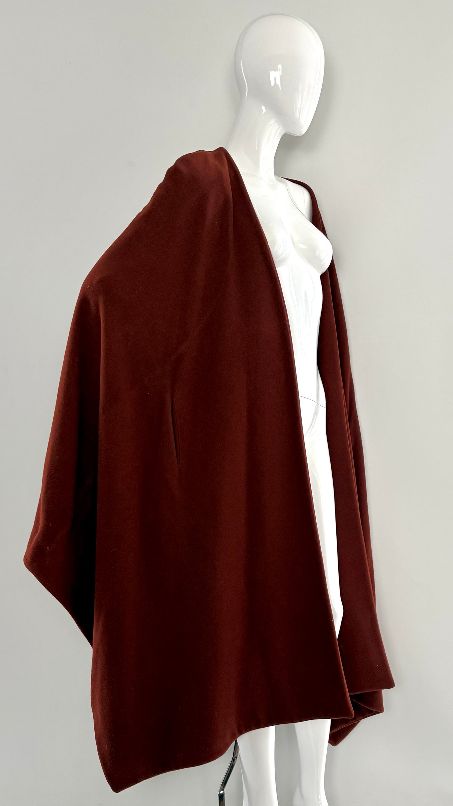 Sybilla shawl/cape with integrated sleeves