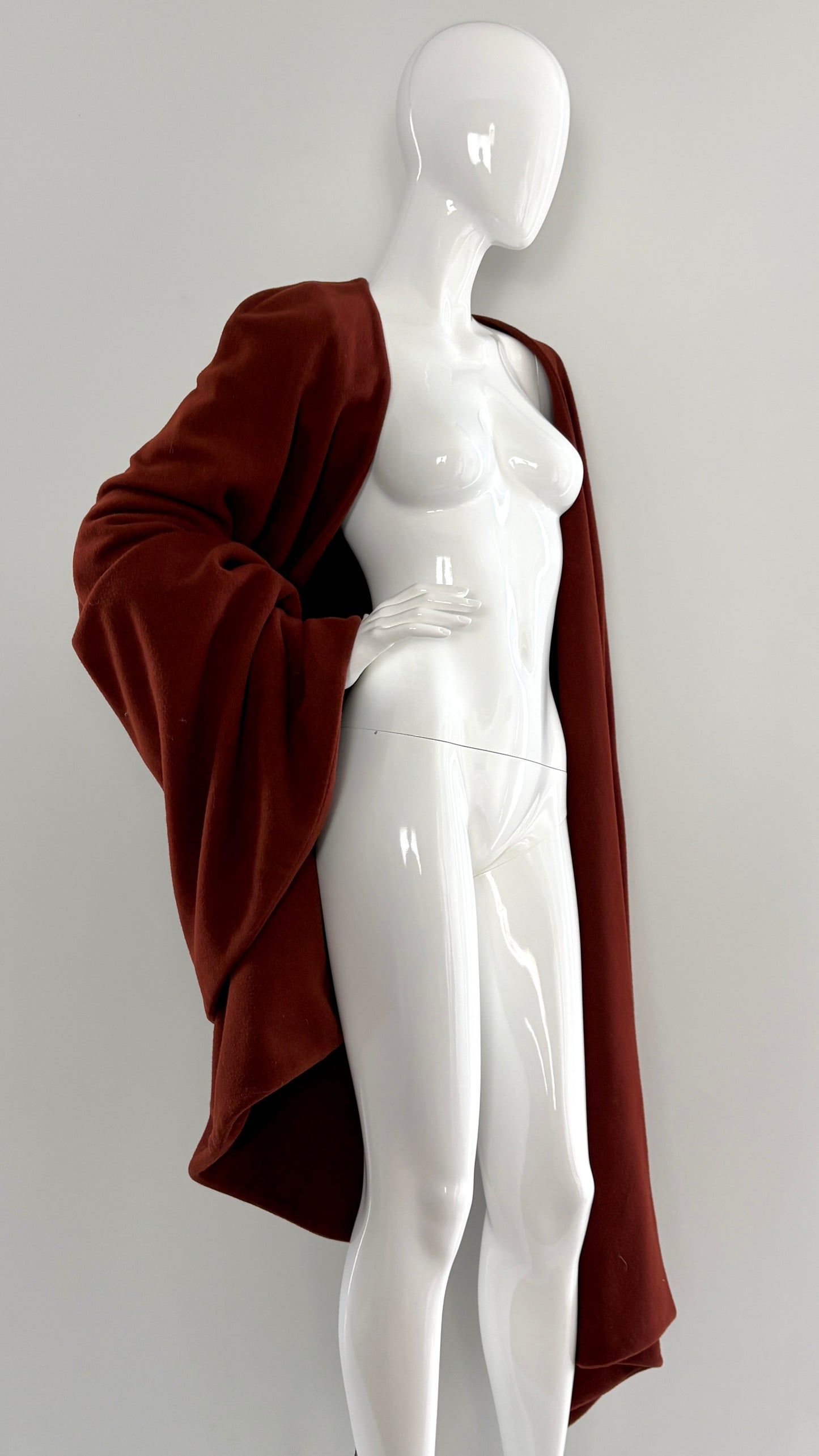 Sybilla shawl/cape with integrated sleeves