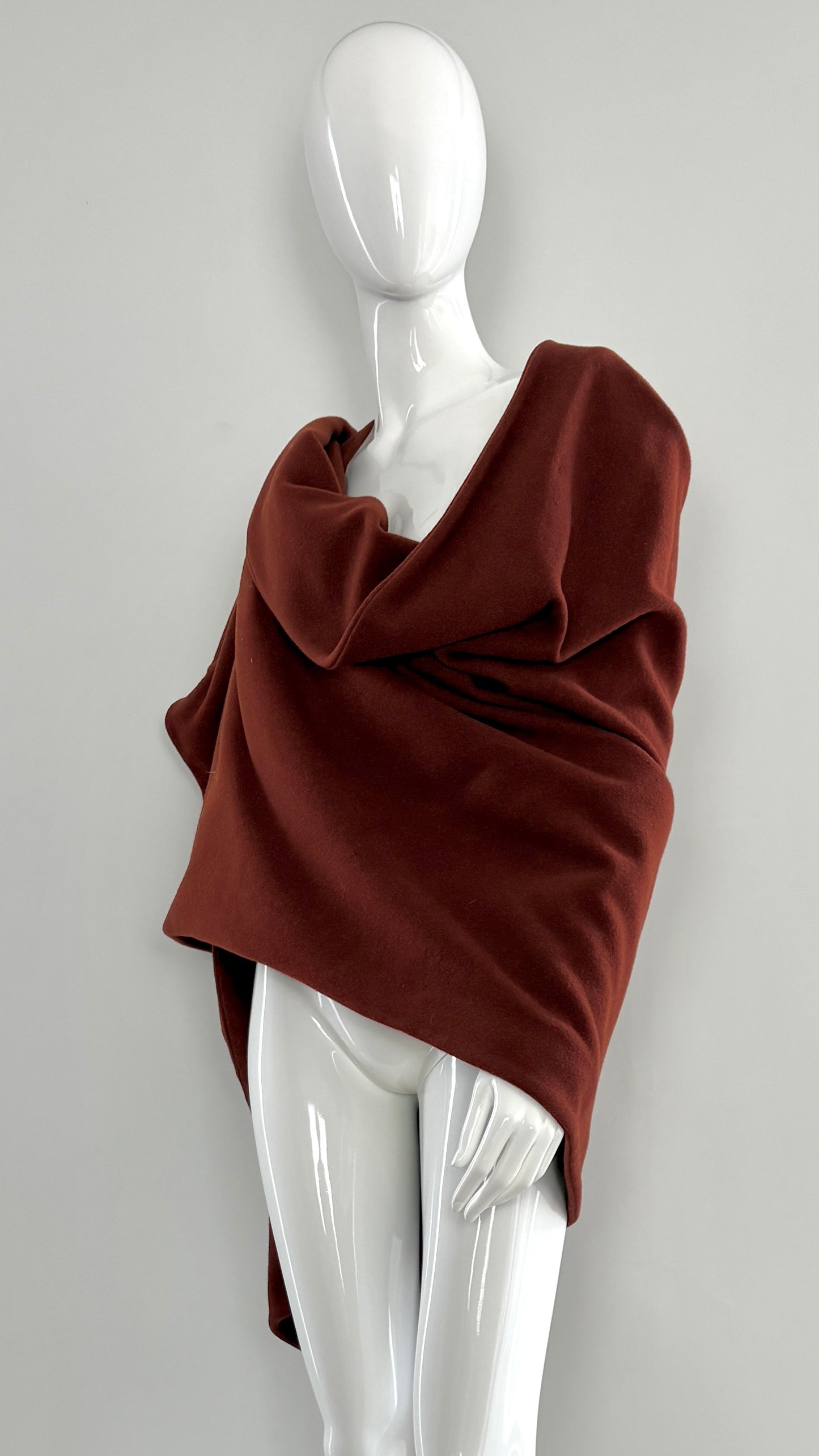Sybilla shawl/cape with integrated sleeves