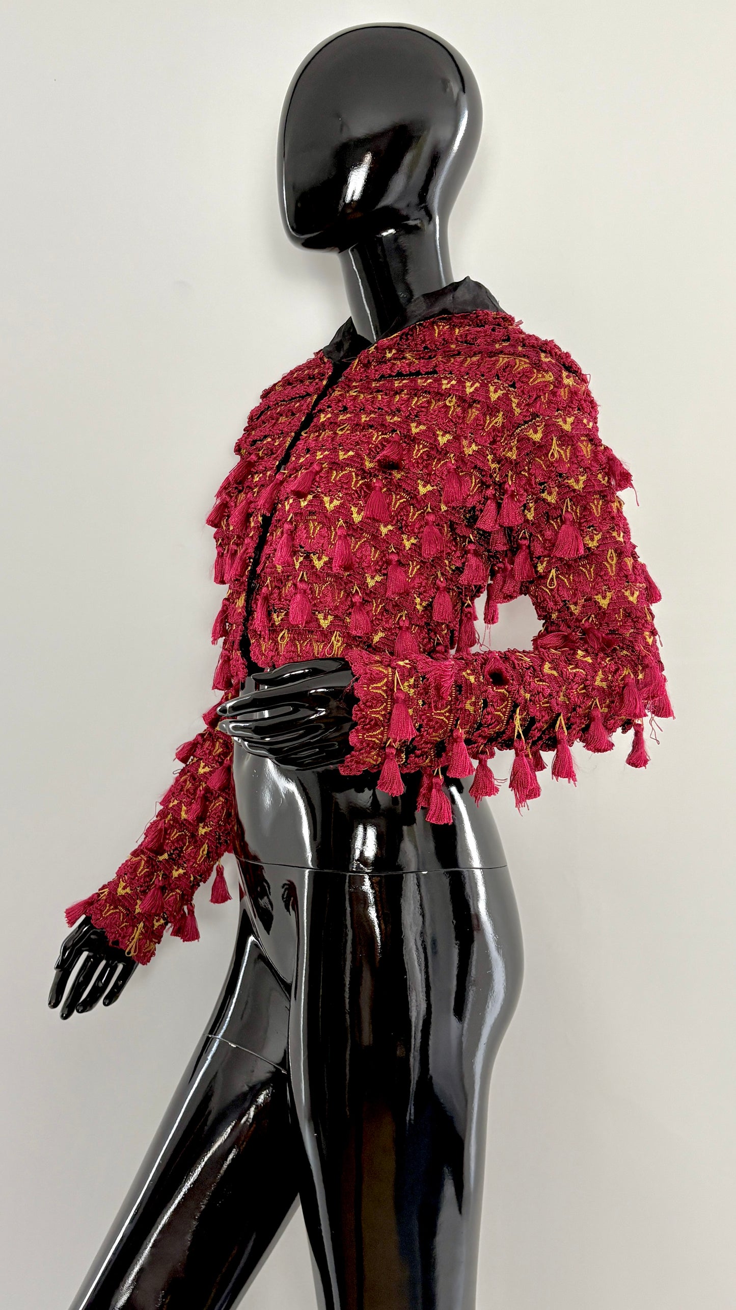 Callaghan red and gold bolero with tassels