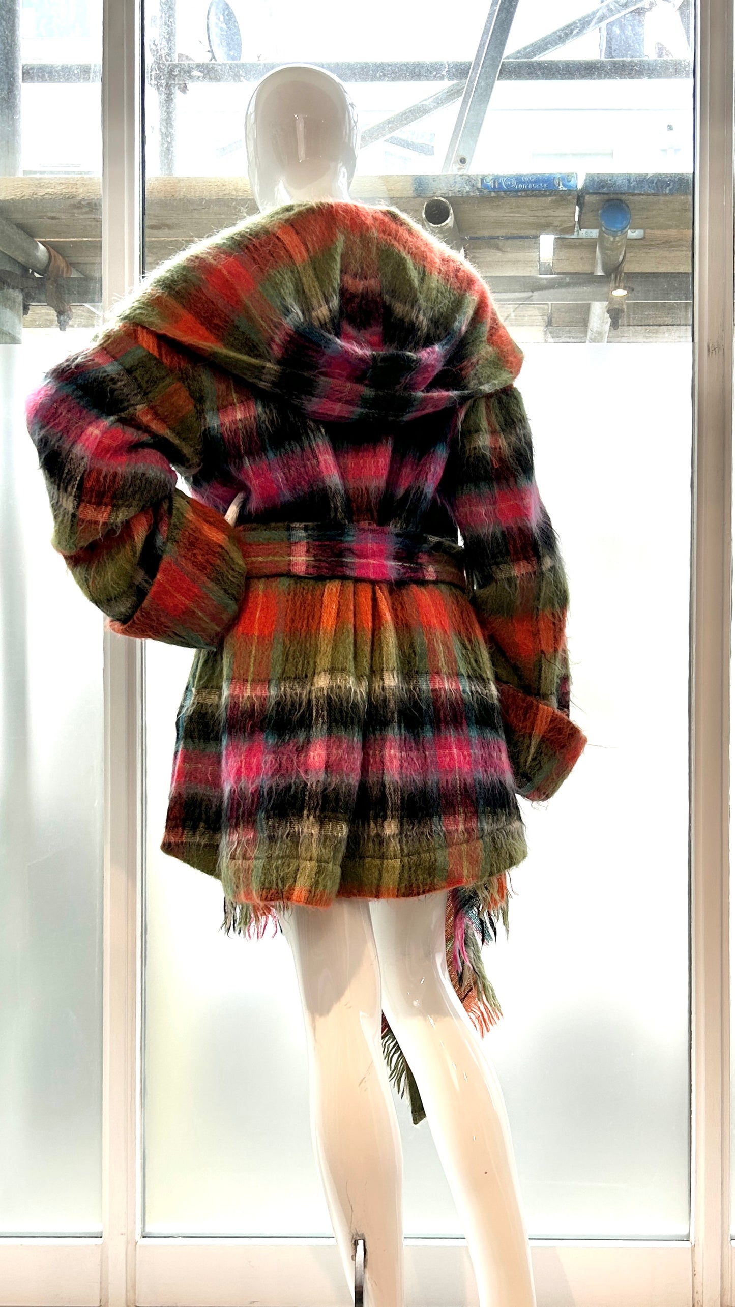 Vivienne Westwood A/W 1993/1994 'Anglomania' Ancient Bruce of Kinnaird brushed mohair ensemble