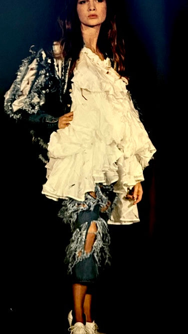 Vivienne Westwood S/S 1991 'Cut slash and pull' oversized blouse