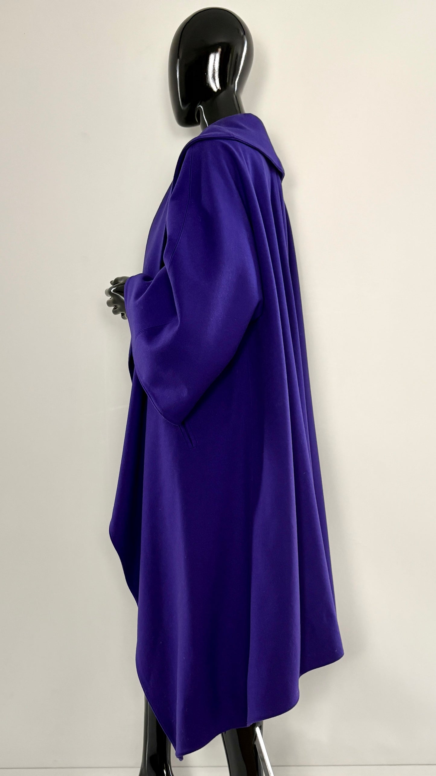 Claude Montana purple shawl coat