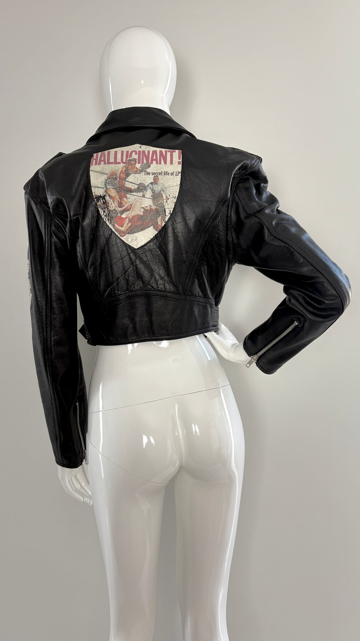 Junior Gaultier cropped leather jacket