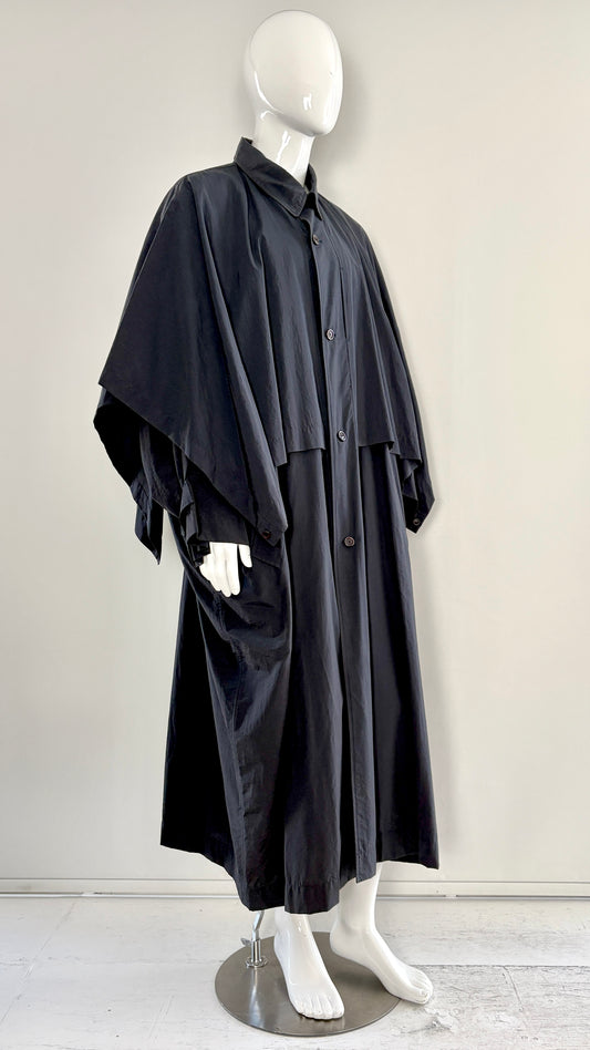 Issey Miyake raincoat with adjustable panels