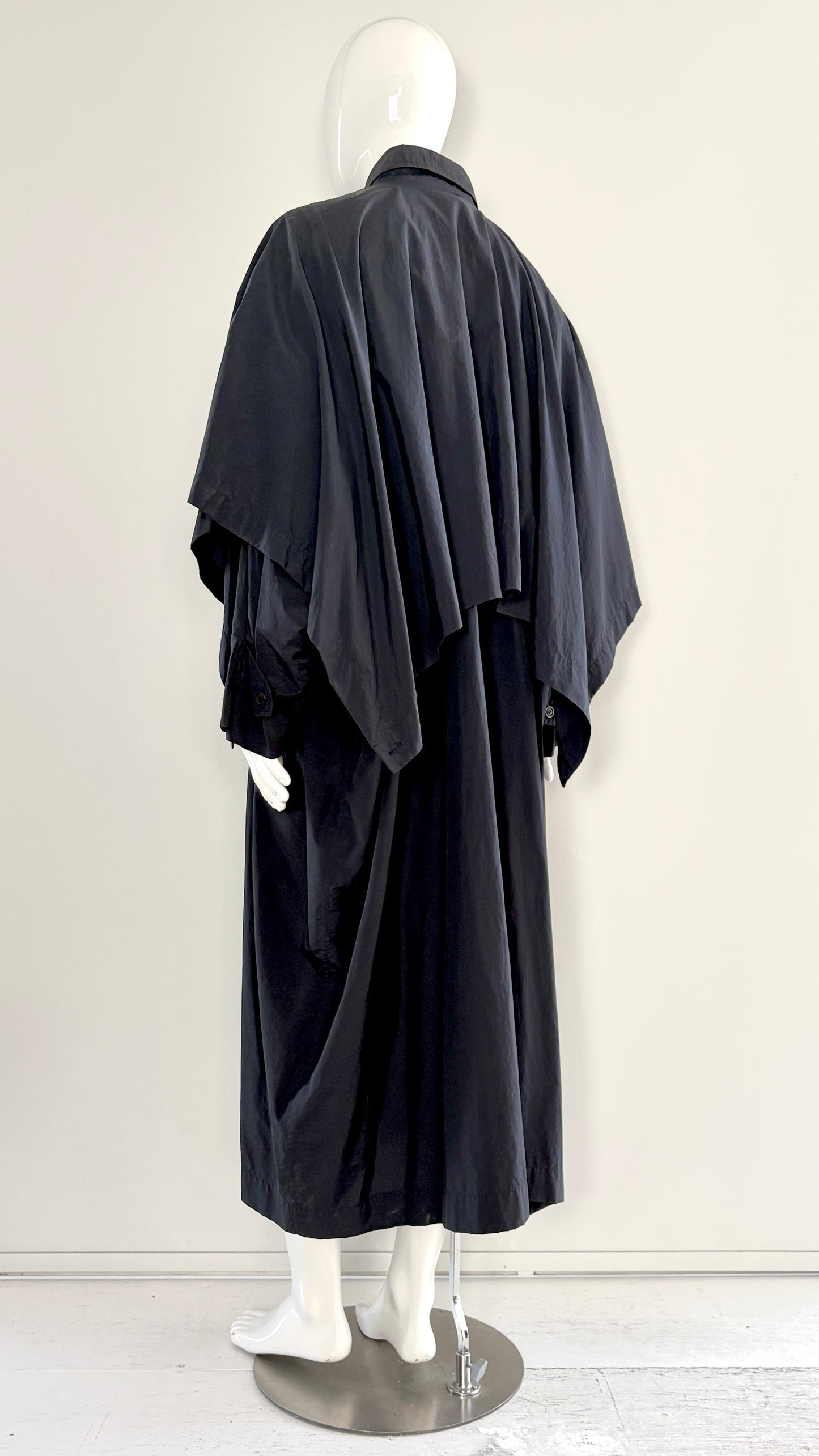 Issey Miyake raincoat with adjustable panels