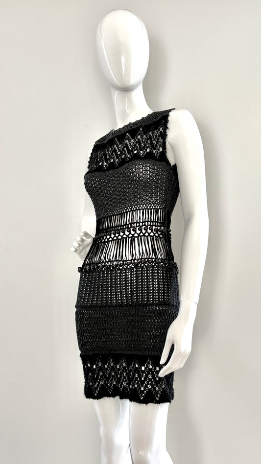 Yves Saint Laurent beaded knit dress