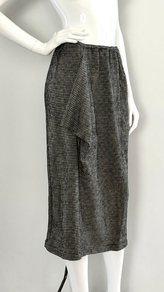 Comme des Garcons tricot mini houndstooth skirt with elasticated waist