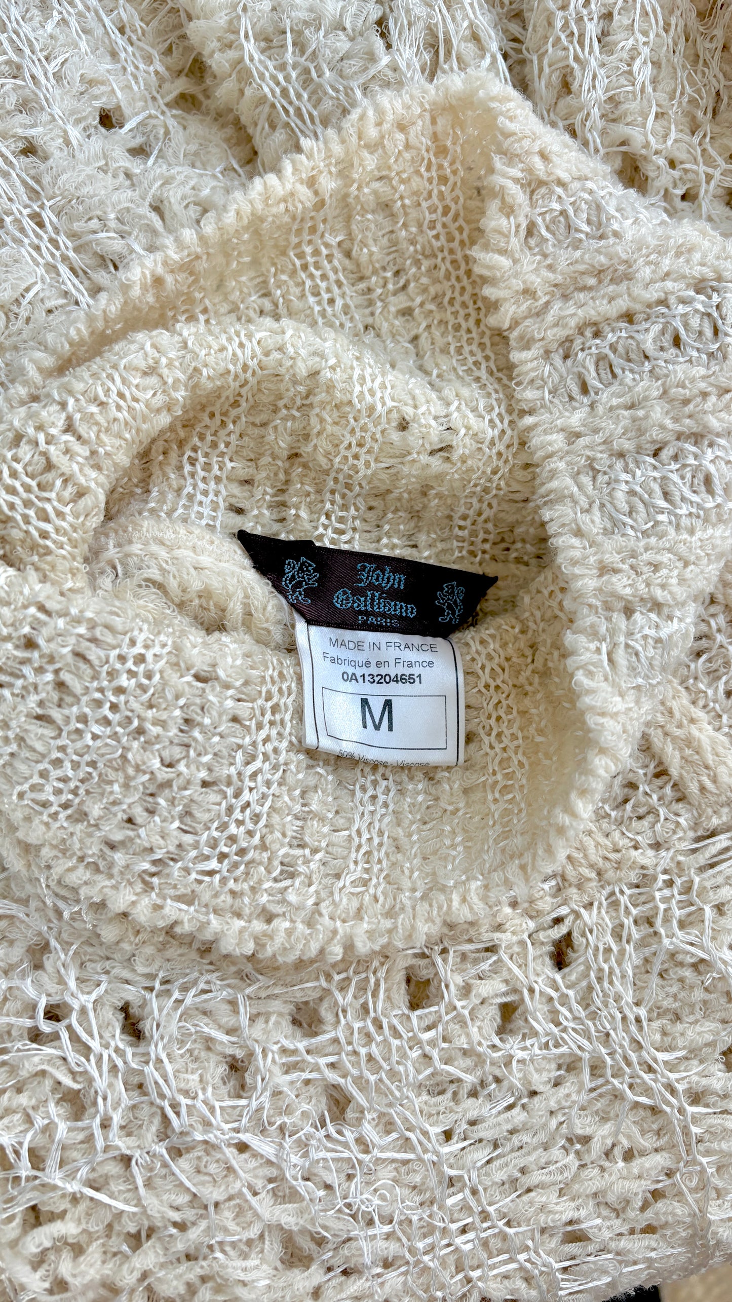 John Galliano loosely knit jumper