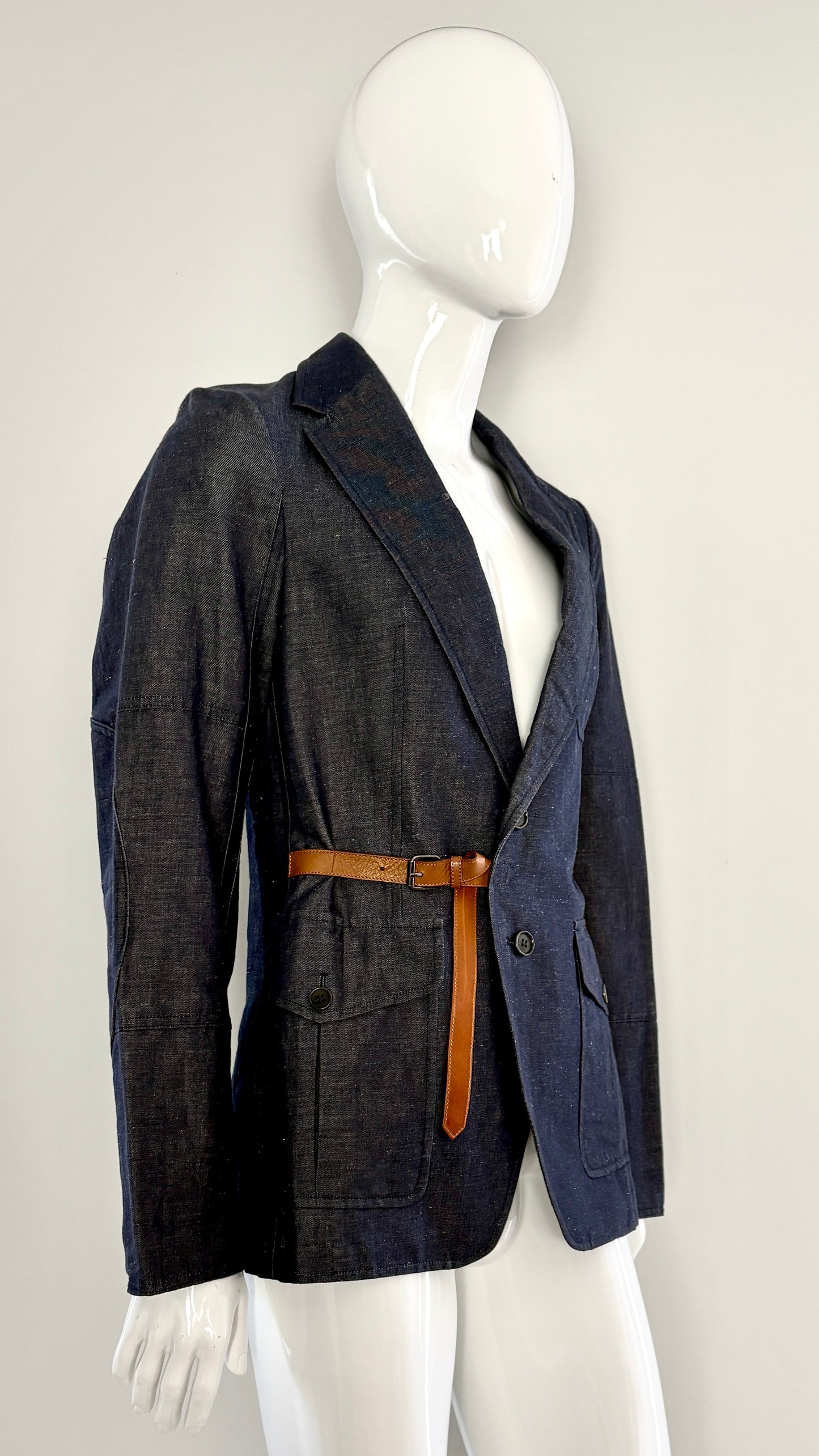 Dries van Noten jacket with leather fastening