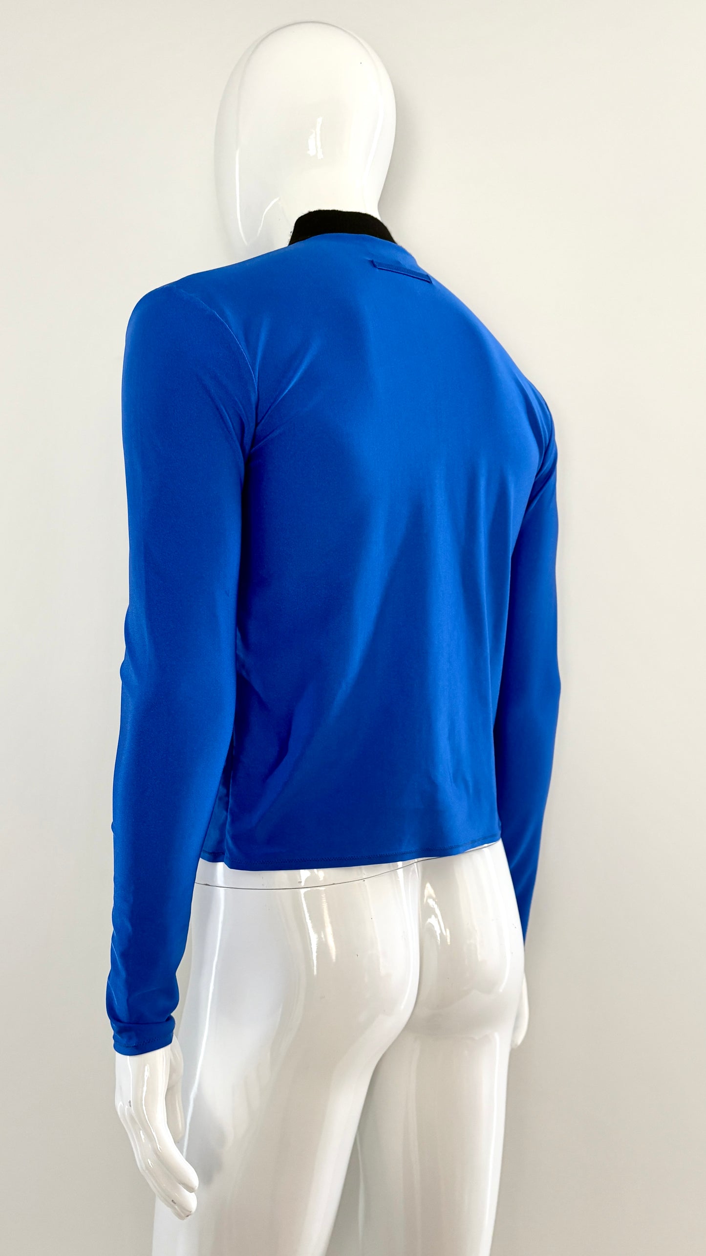 Jean Paul Gaultier blue lycra top