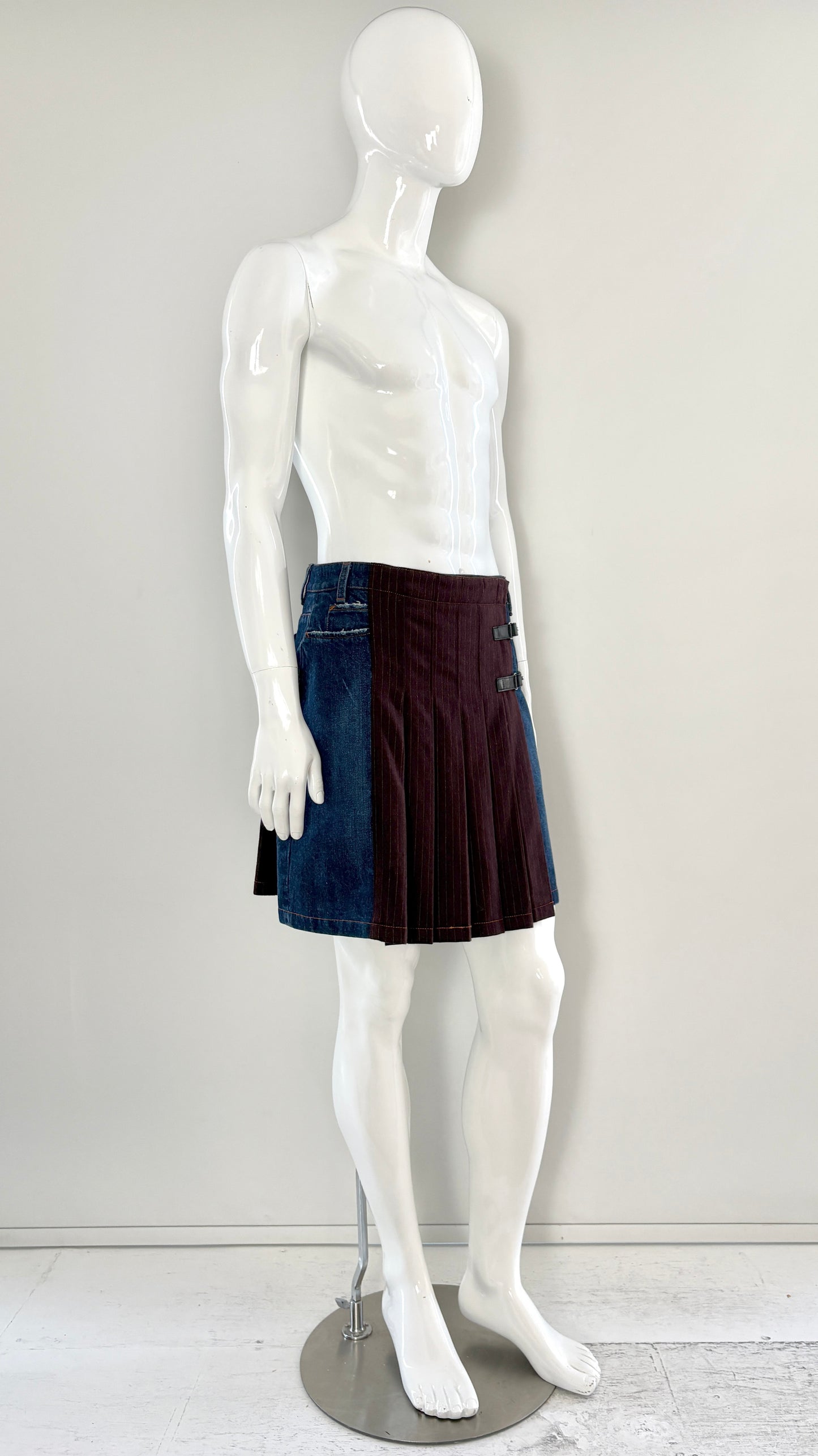Jean Paul Gaultier denim kilt