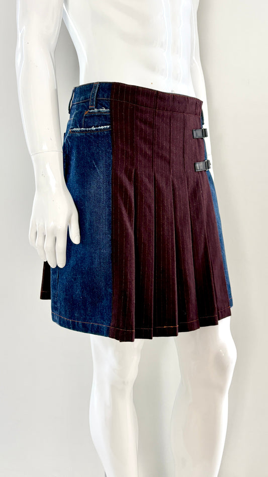 Jean Paul Gaultier denim kilt