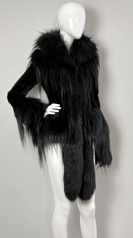 Alexander McQueen A/W 2014 shaved fur jacket From the personal wardrobe of Annabelle Neilson