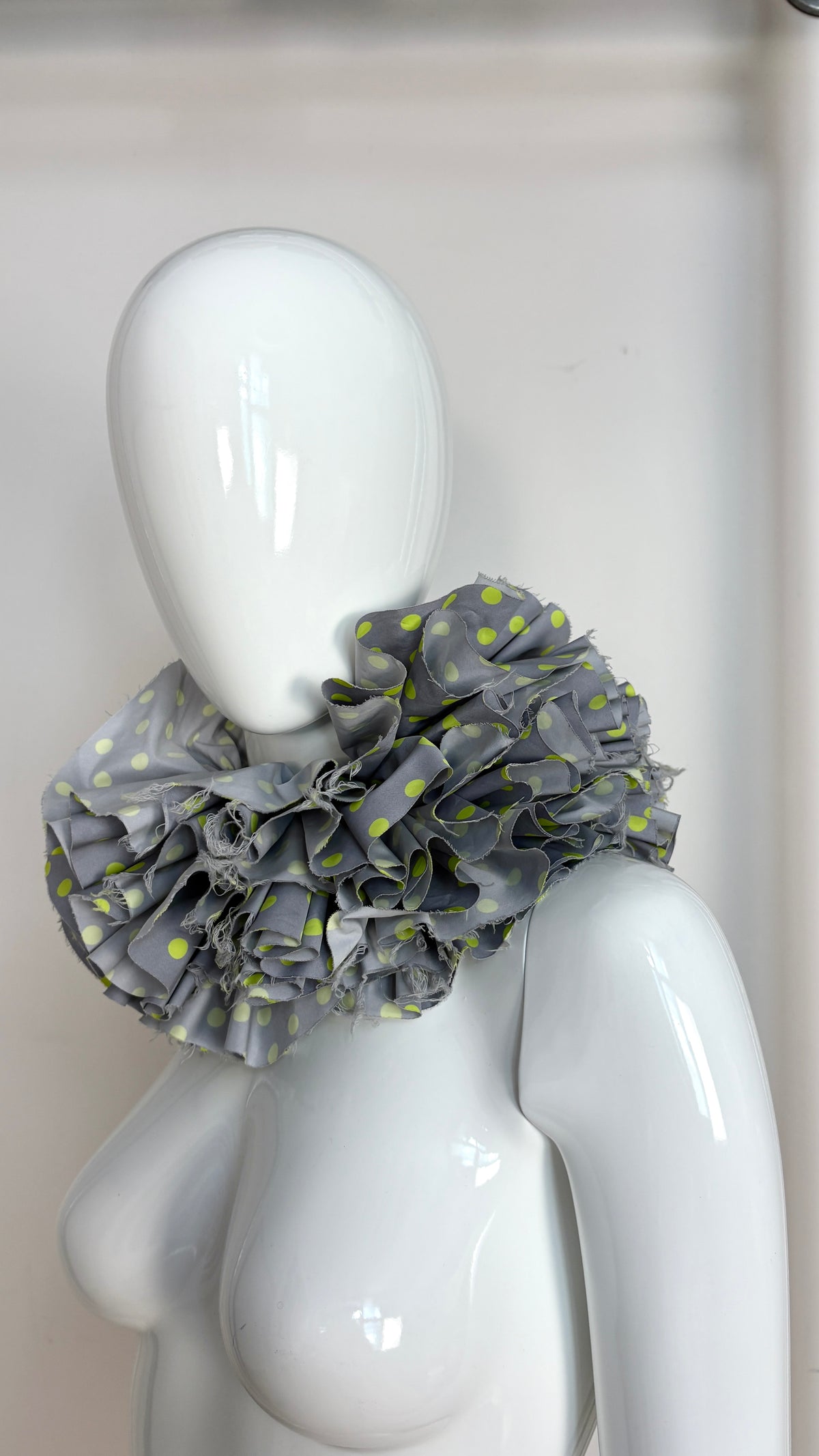 Junya Watanabe S/S 2000 waterproof ruffle collar