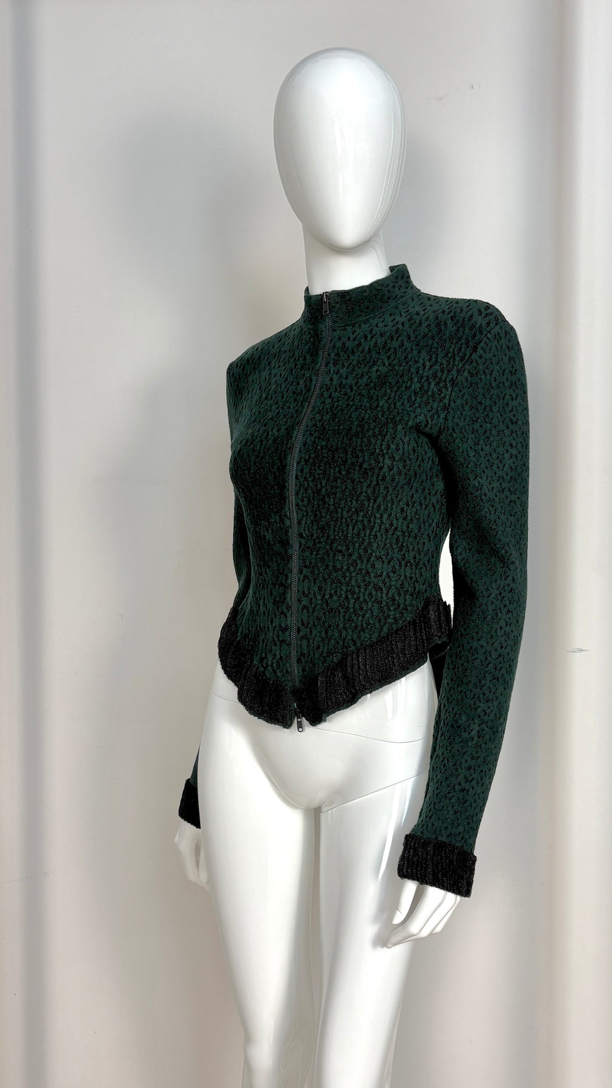 Alaïa green knit jacket