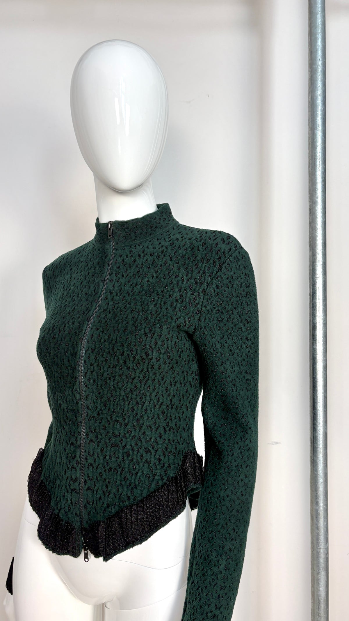Alaïa green knit jacket