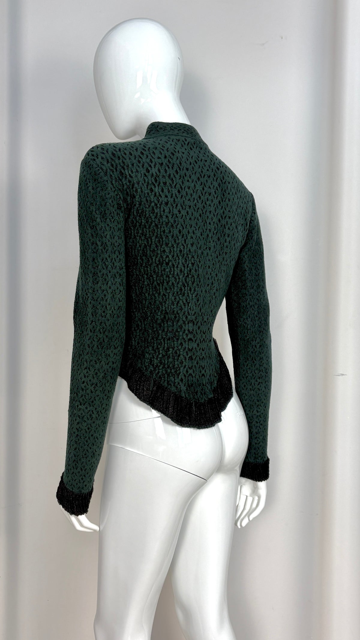Alaïa green knit jacket
