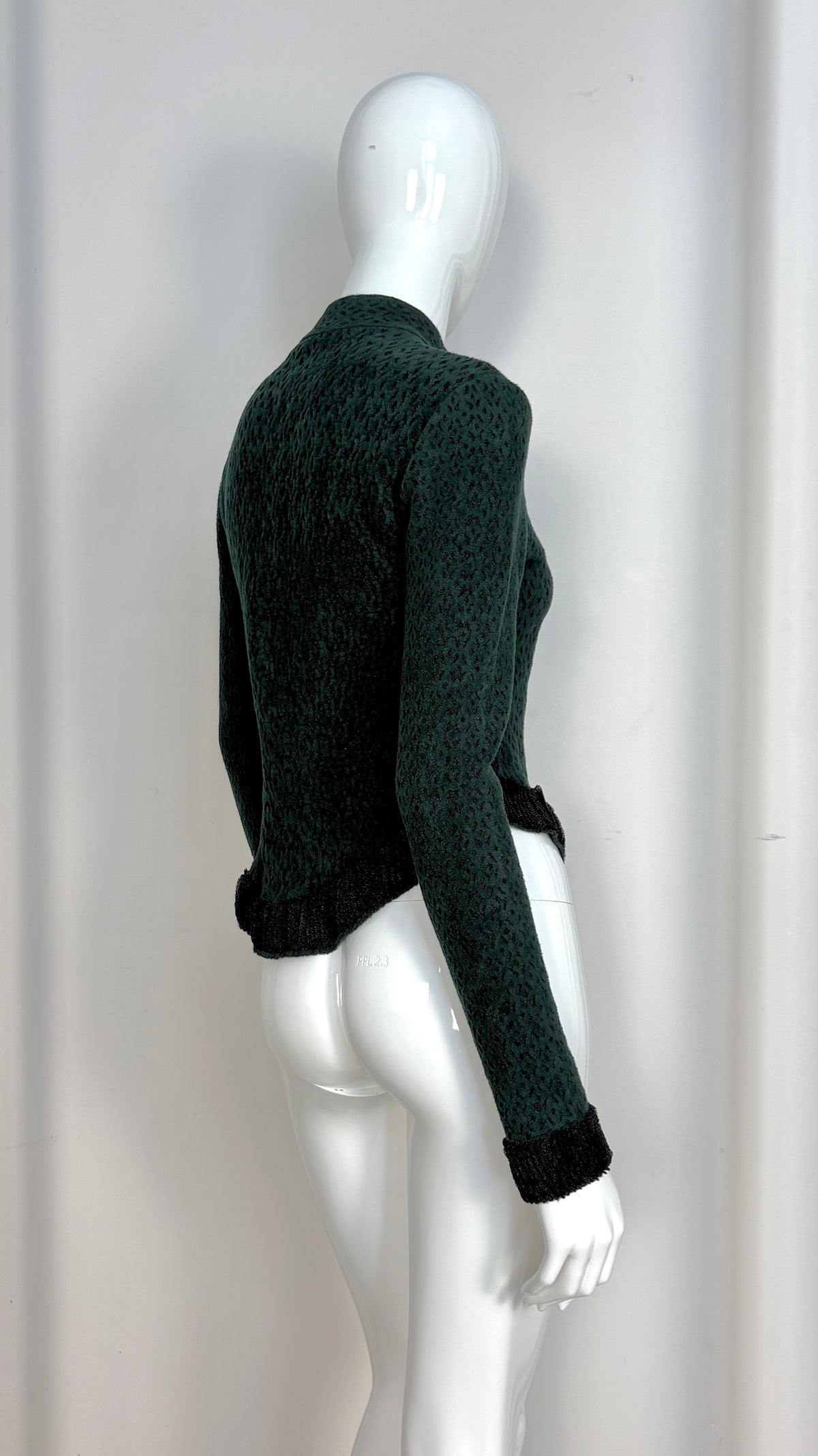 Alaïa green knit jacket