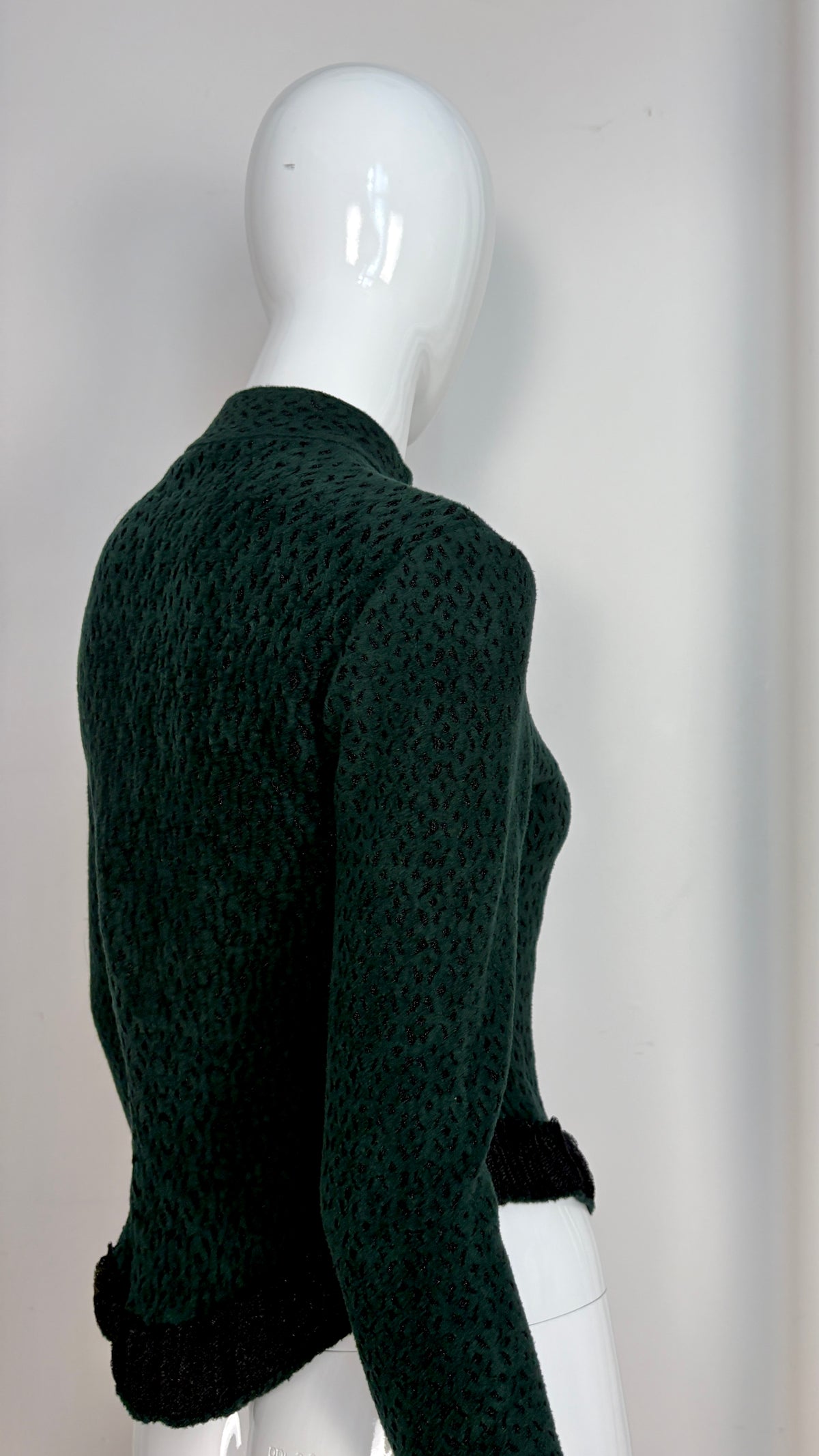 Alaïa green knit jacket