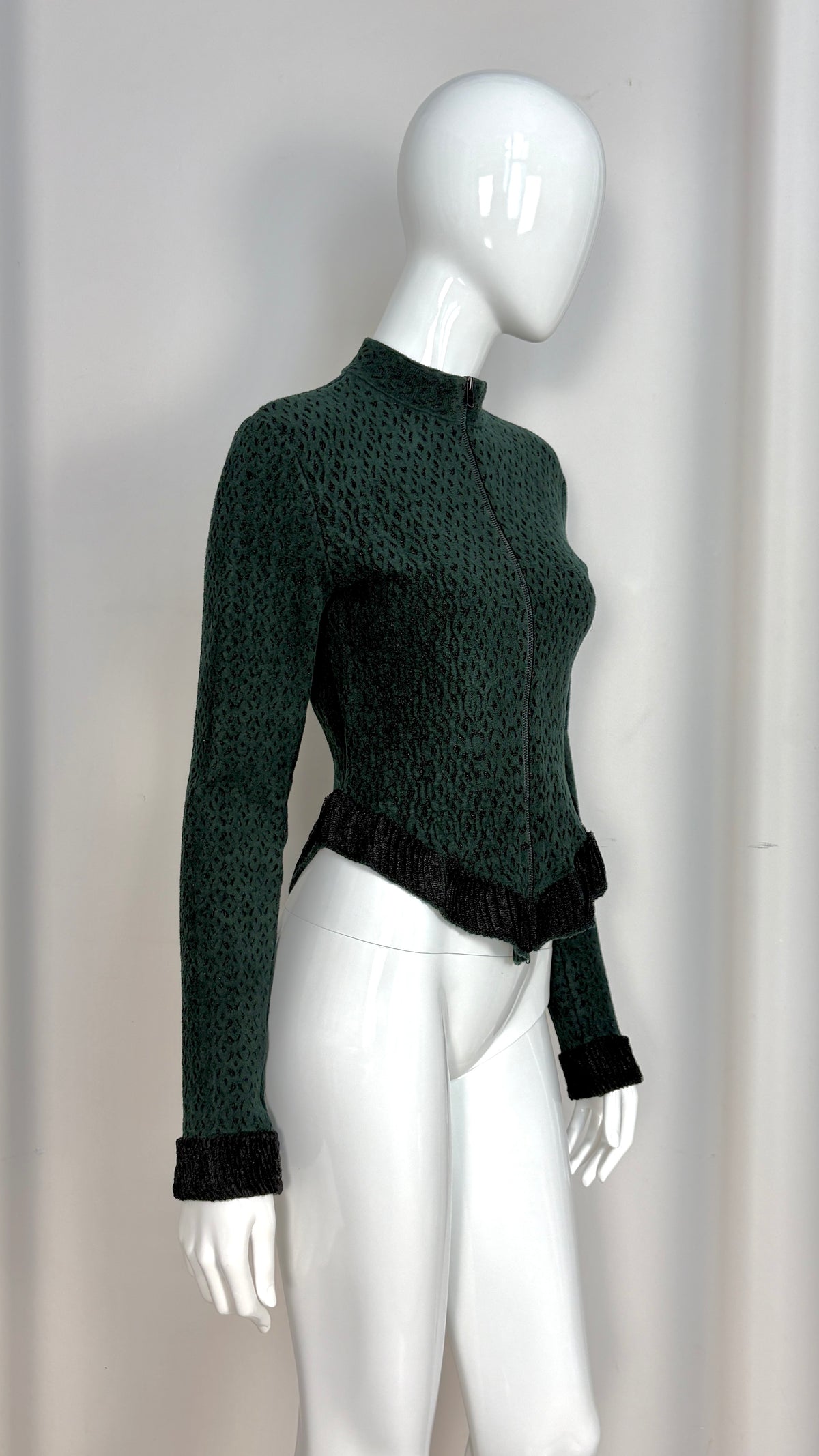 Alaïa green knit jacket
