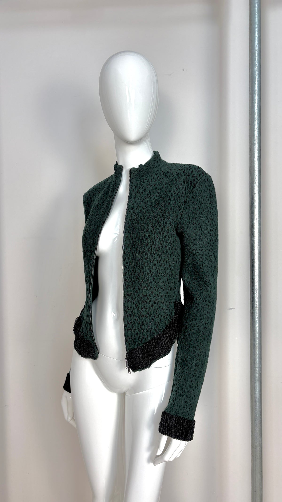 Alaïa green knit jacket