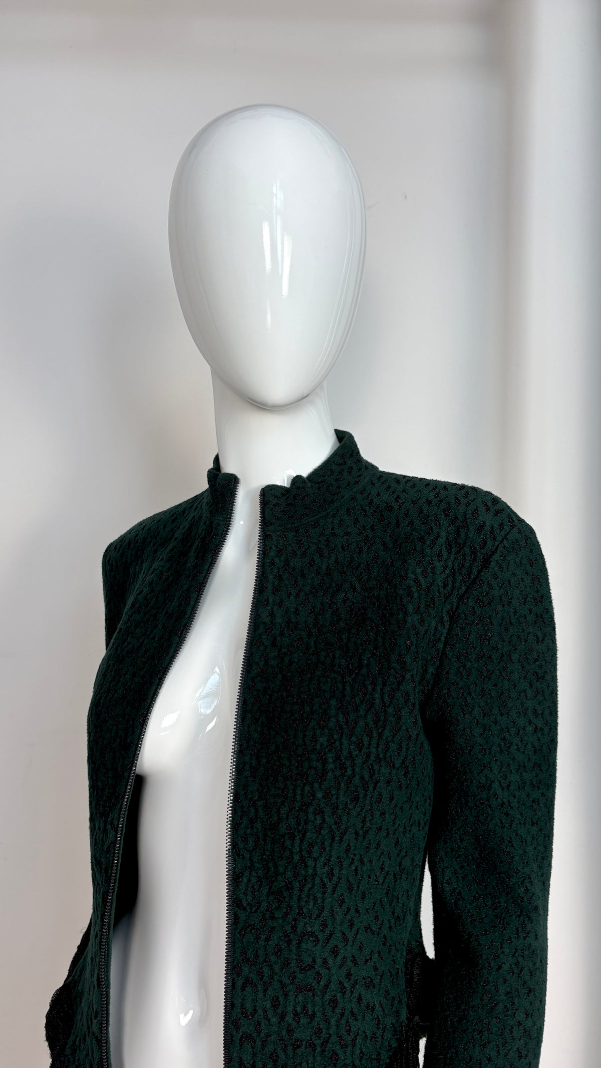 Alaïa green knit jacket