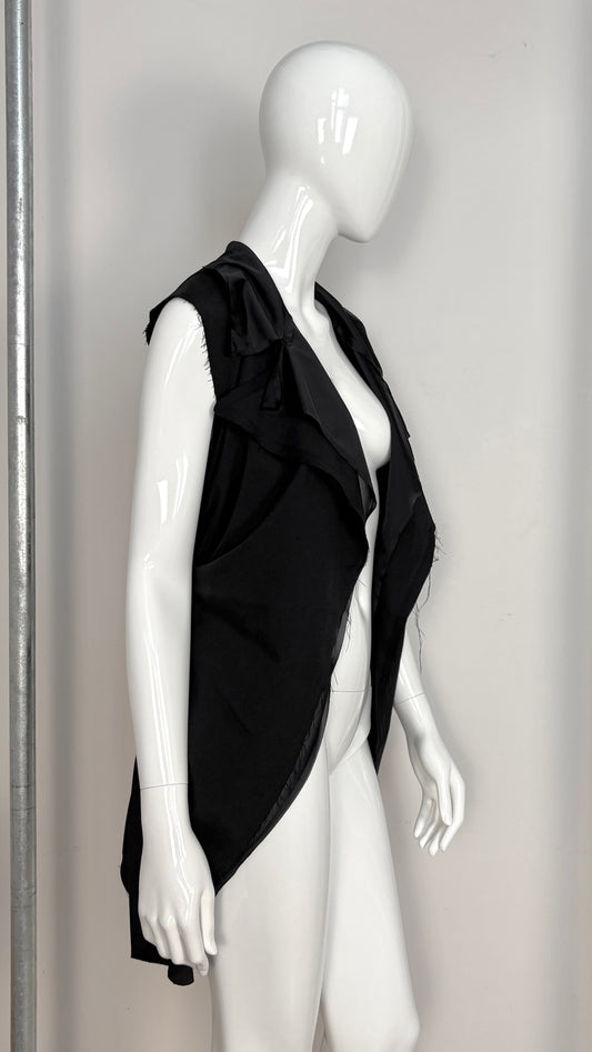 Comme des Garcons sheer layered jacket with bow detail