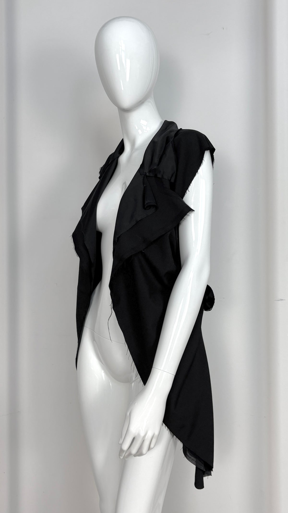 Comme des Garcons sheer layered jacket with bow detail