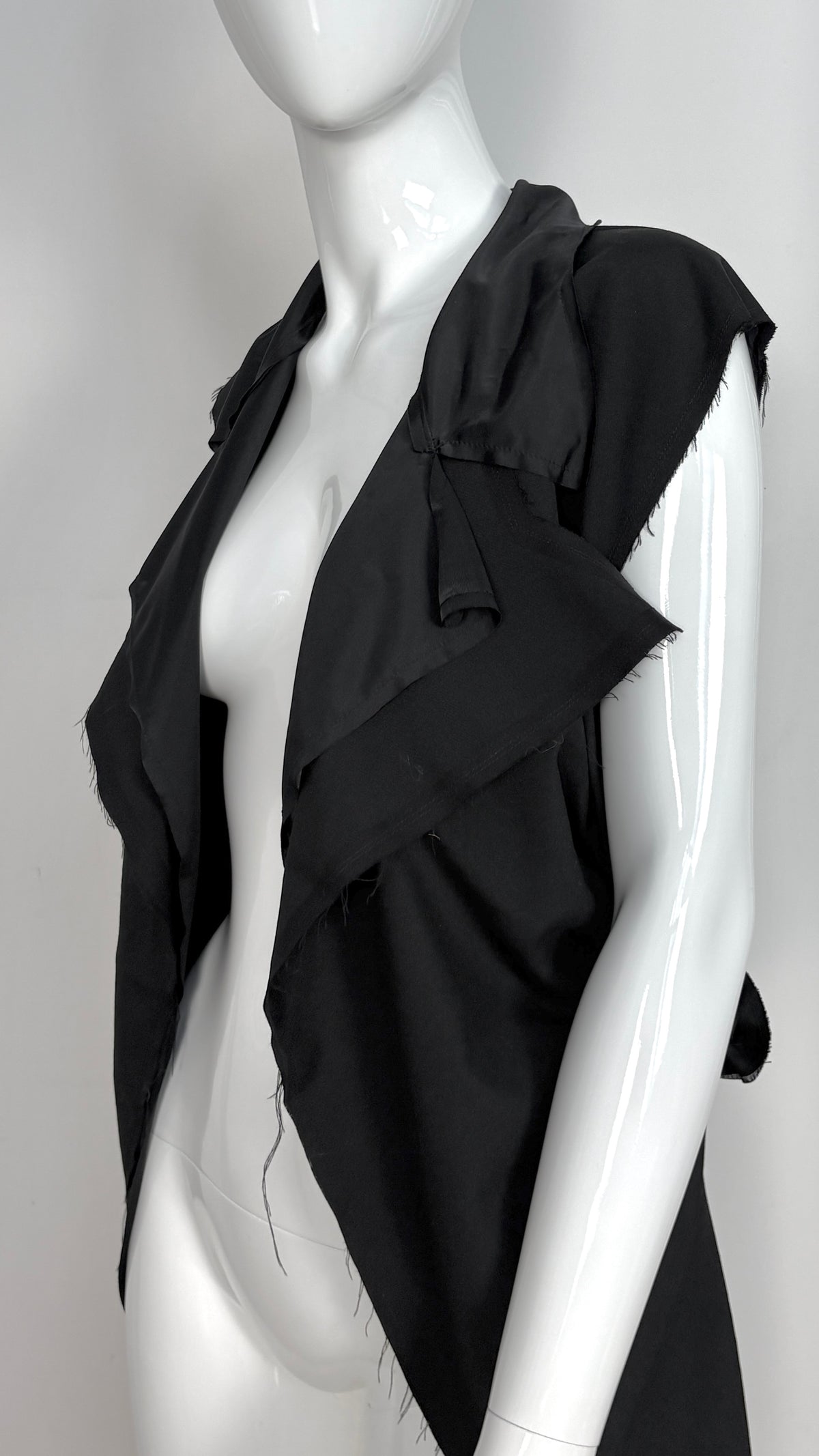 Comme des Garcons sheer layered jacket with bow detail
